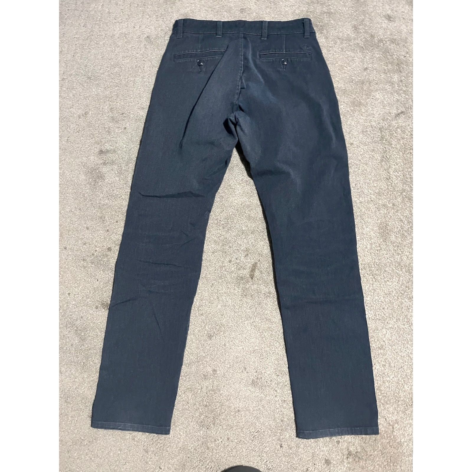 Dockers DOCKERS Mens Chino Straight Pants 30x32 Blue Dockers Signature Khaki 5-Pocket Design Flat Front Mid Rise Button Zip Casual Workwear Pants Mens Size US 30 / EU 46 - 3 Thumbnail