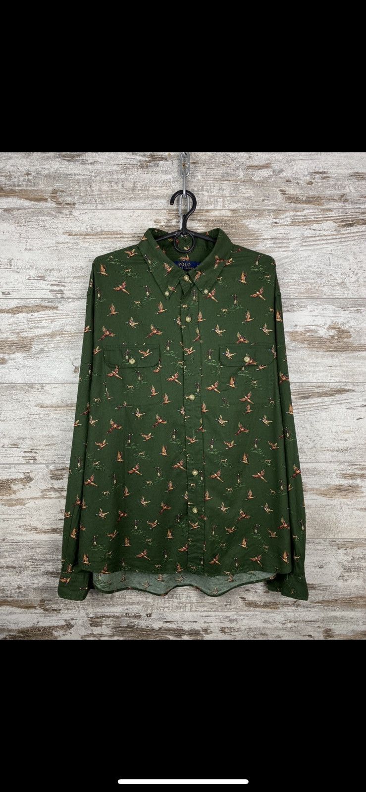 Vintage Mens Vintage Polo Ralph Lauren Monogram Shirt Button Up Size US XXL / EU 58 / 5 - 1 Thumbnail