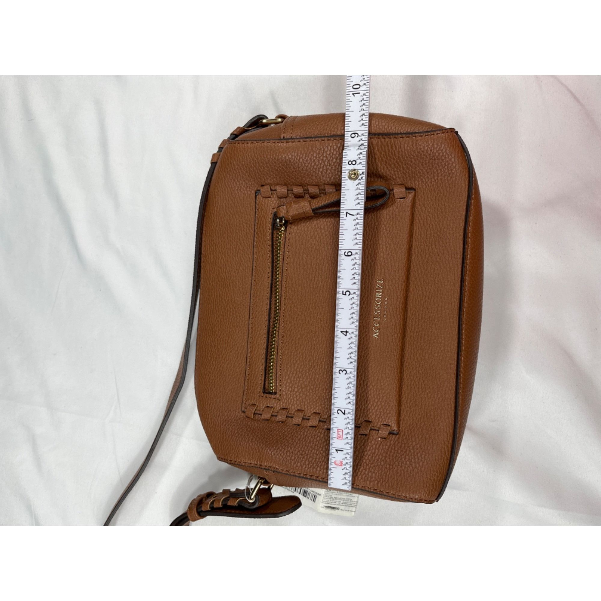 Designer Accessorize London SKU 7922 Womens Brown Leather Crossbody B Size ONE SIZE - 14 Thumbnail
