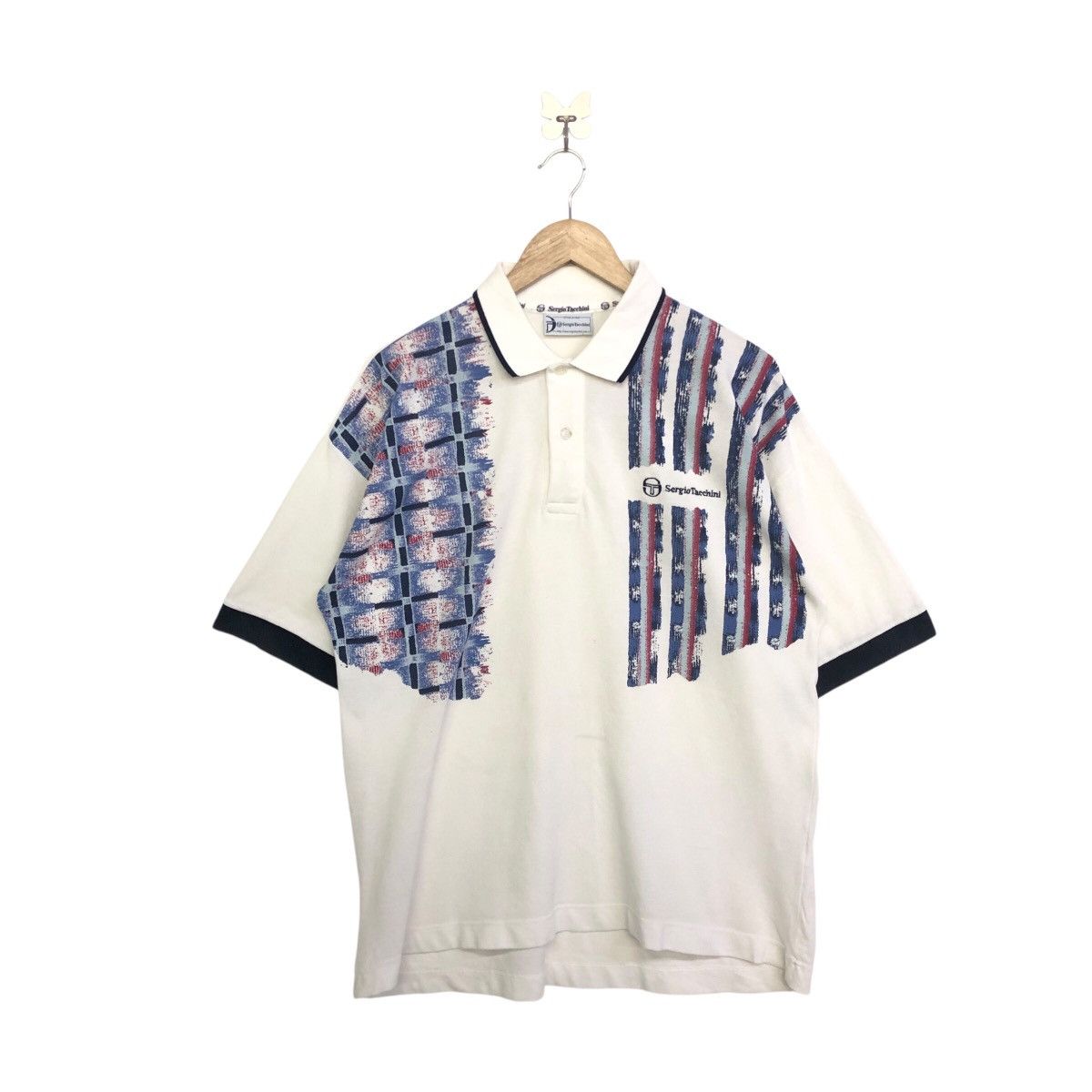 Sergio Tacchini Urban Renewal One-Of-A-Kind Sergio Tacchini Polo Top Size US L / EU 52-54 / 3 - 1 Thumbnail