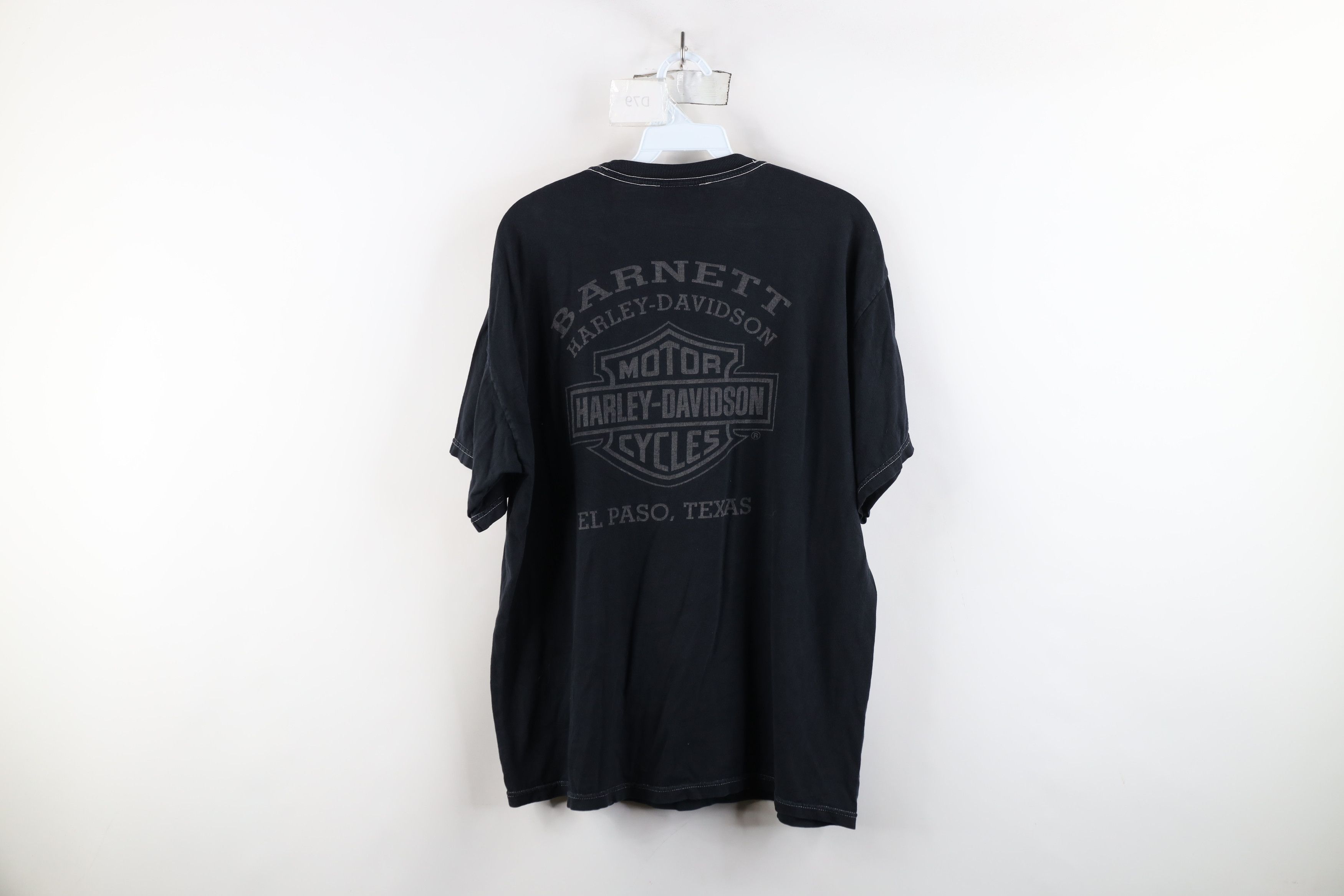 Harley Davidson × Vintage Vintage Y2K Harley Davidson Big Logo T-Shirt Black Size US L / EU 52-54 / 3 - 13 Thumbnail