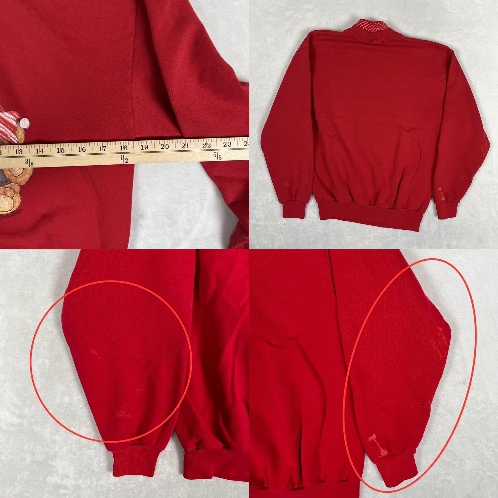 Vintage VINTAGE Gopher Sport Sweatshirt Womens M Red Teddy Bear Christmas Mock Neck 90s Size M / US 6-8 / IT 42-44 - 8 Thumbnail