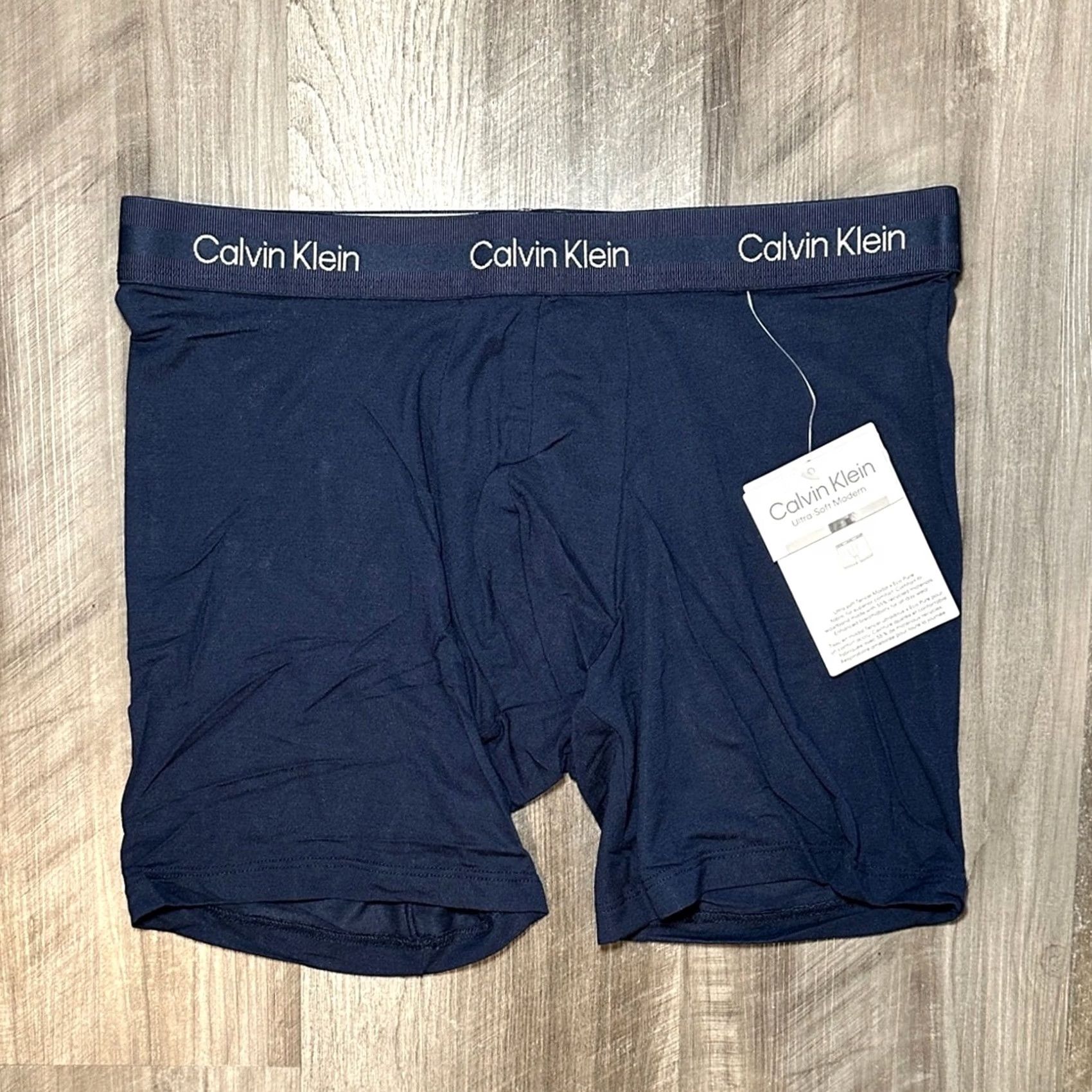 Calvin Klein Calvin Klein Boxer Brief Underwear Modern Modal Ultra Soft Navy Blue M Mens Regular Medium Size 40R - 2 Thumbnail
