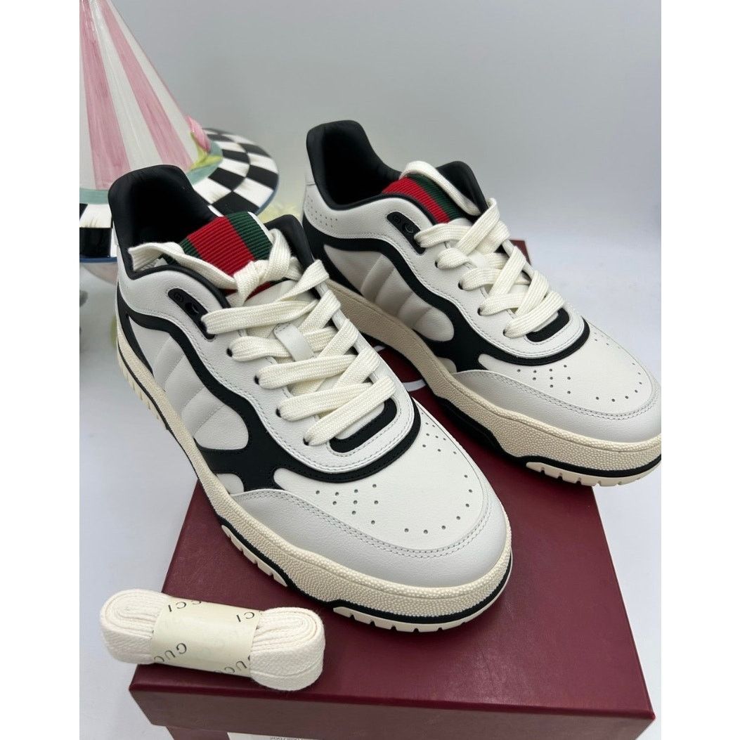 Gucci Women's Gucci re-Webb leather sneakers size 39 made in Italy Size US 9 / IT 39 - 3 Thumbnail