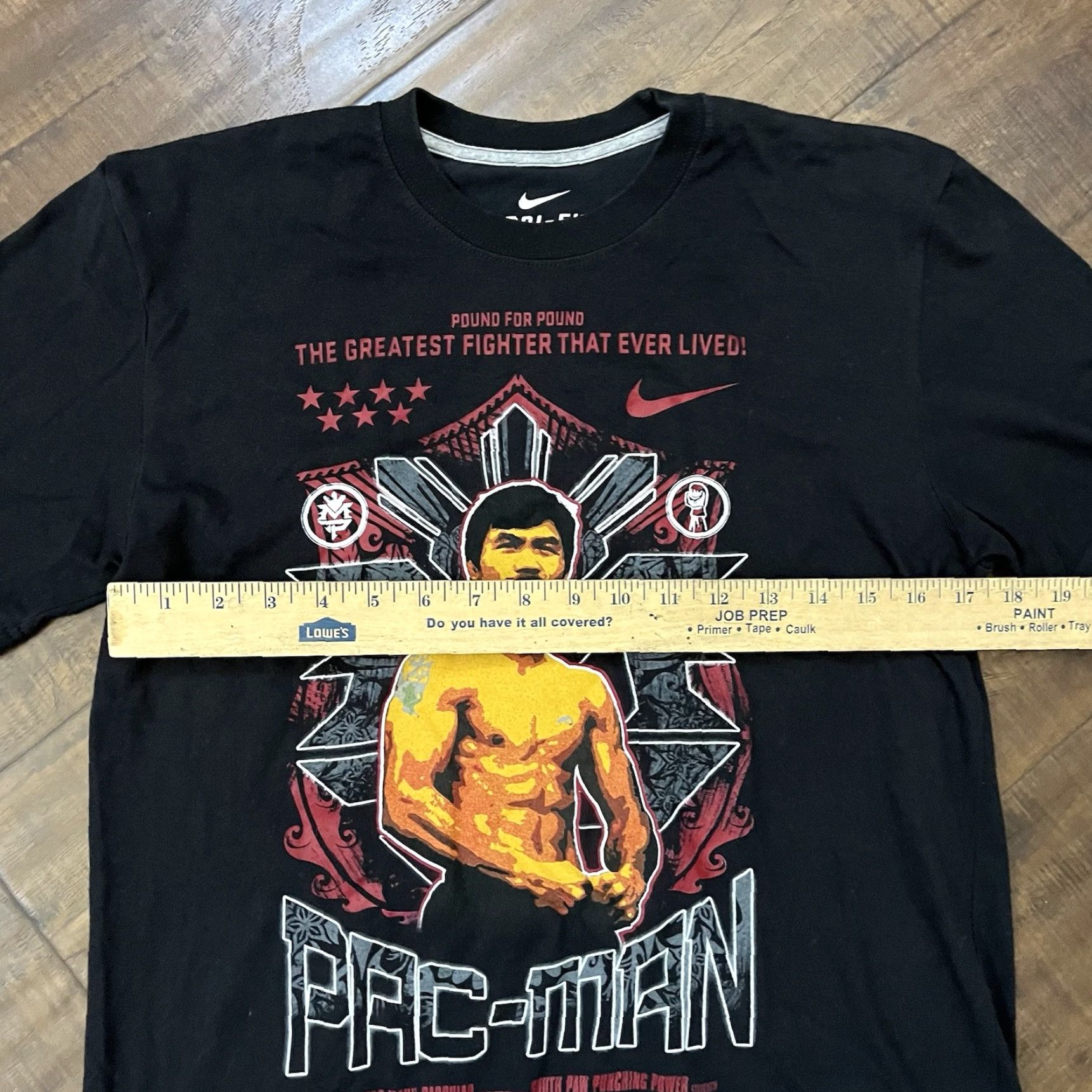 Nike VINTAGE Nike Dri-Fit Manny Pacquiao Boxing T-Shirt Men Small Black Sports 2000s Size US S / EU 44-46 / 1 - 7 Thumbnail