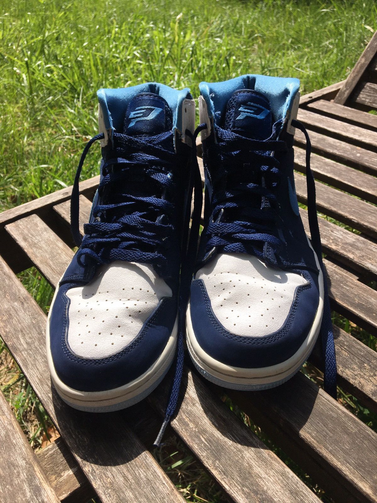 Jordan Brand DeadStock!!Used Jordan1 Retro CP3 OG Midnight Blue2014 US9,5 Size US 9.5 / EU 42-43 - 3 Thumbnail
