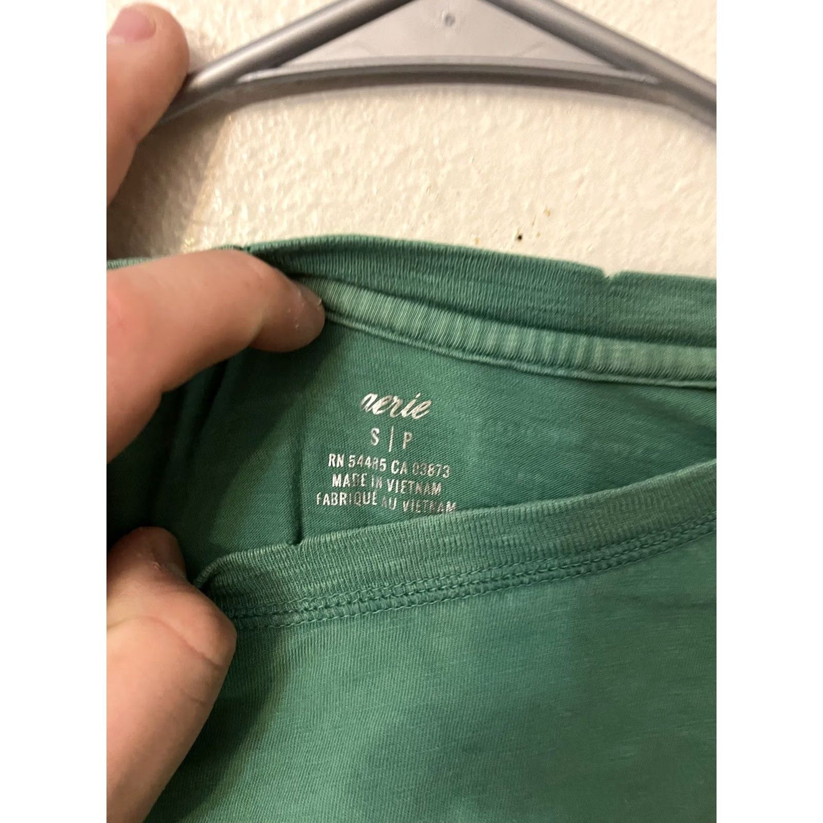 Vintage Aerie Green Short Sleeve "Just Chill" Shirt Women Small Size S / US 4 / IT 40 - 4 Thumbnail