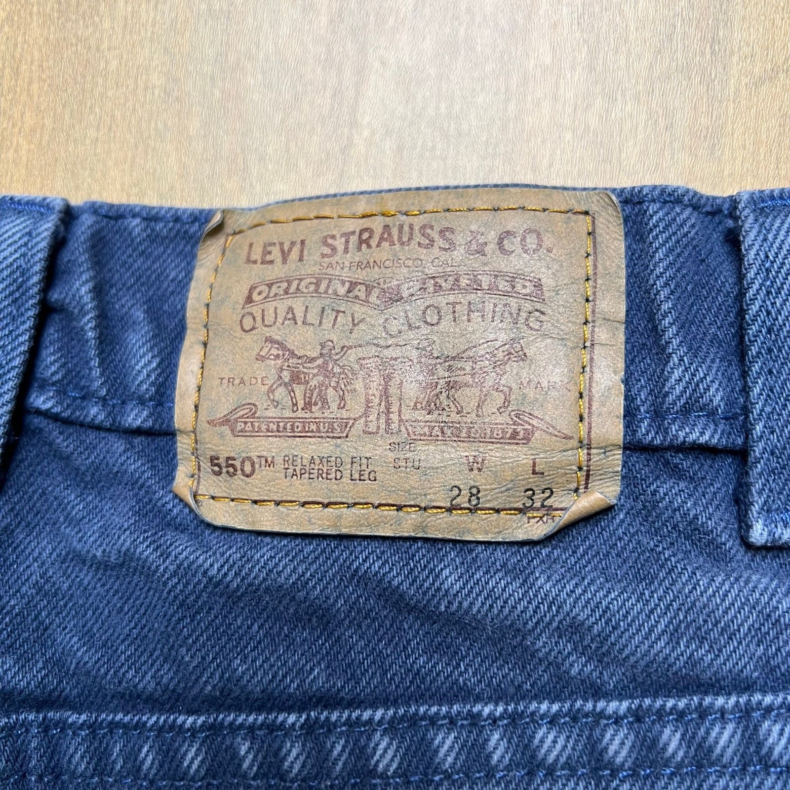 Levi's Vintage 90s Levi’s 550 Denim Cutoff Shorts W28 USA Made Size 27" / US 4 / IT 40 - 11 Thumbnail