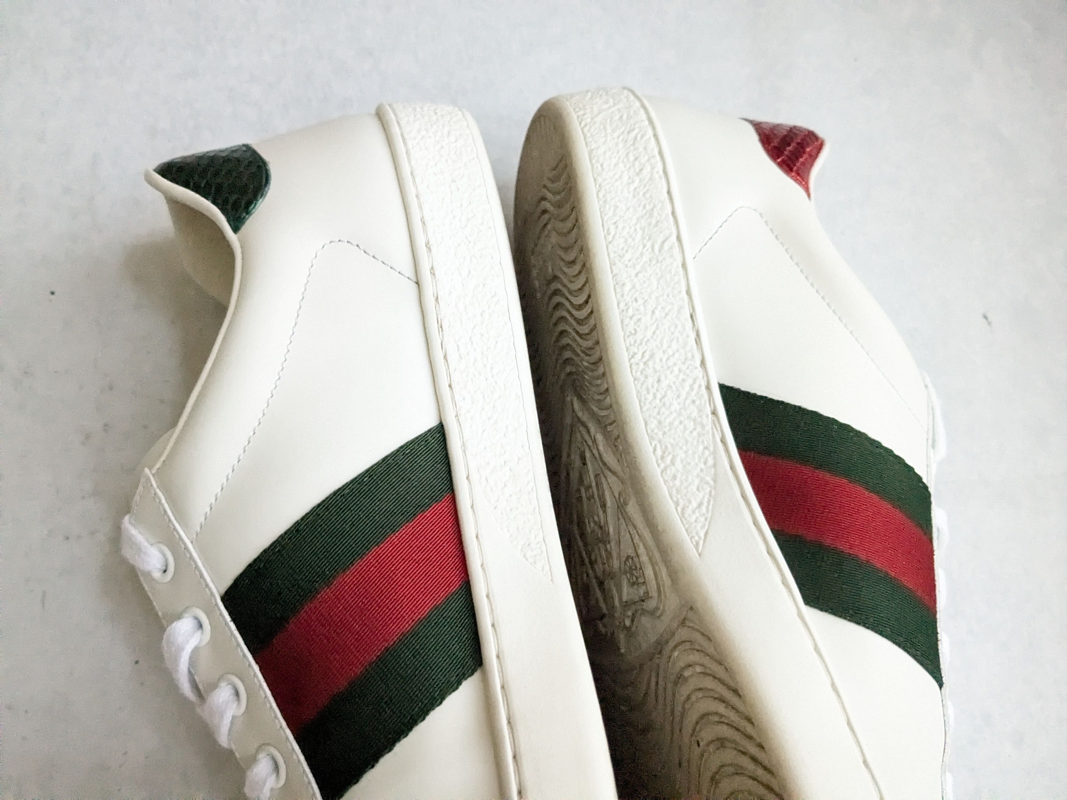Gucci Gucci Ace Sneakers Bee White 9.5 Low Tops Size US 9.5 / EU 42-43 - 12 Thumbnail