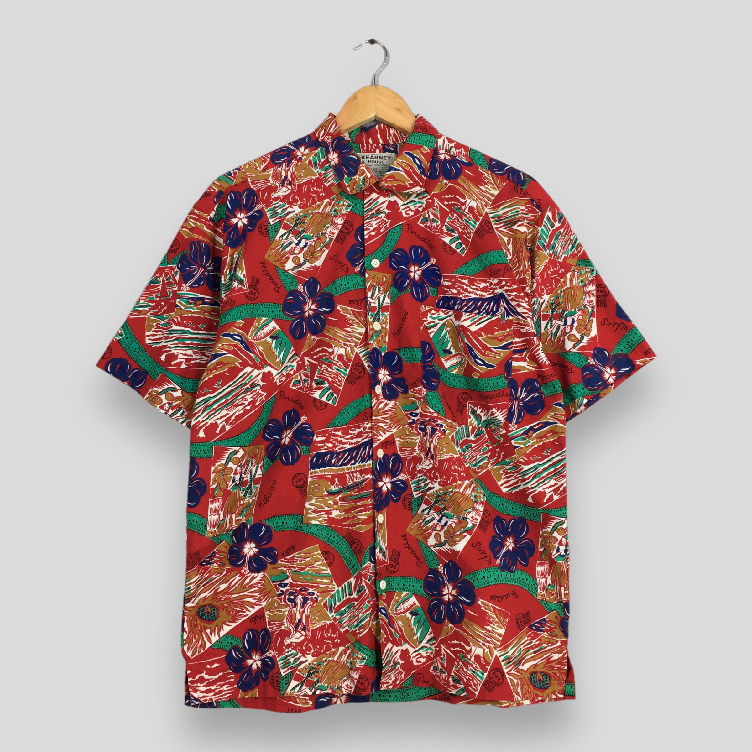 Other Kearney House Hawaiian Hibiscus Tropical Rayon Shirt Medium Size US M / EU 48-50 / 2 - 1 Thumbnail