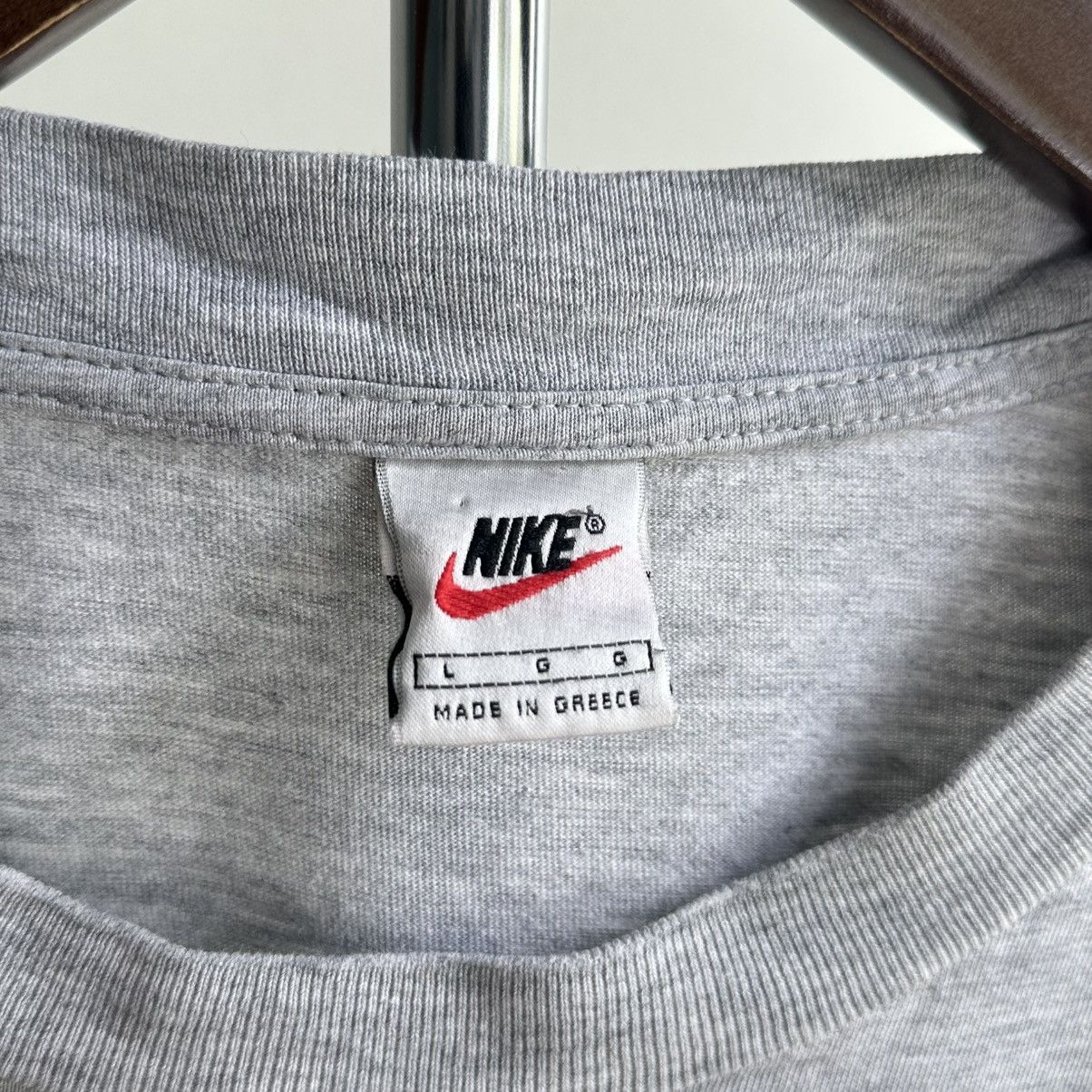 Nike × Vintage Vintage 90s Nike Swoosh Big Logo Tee Size US L / EU 52-54 / 3 - 5 Thumbnail