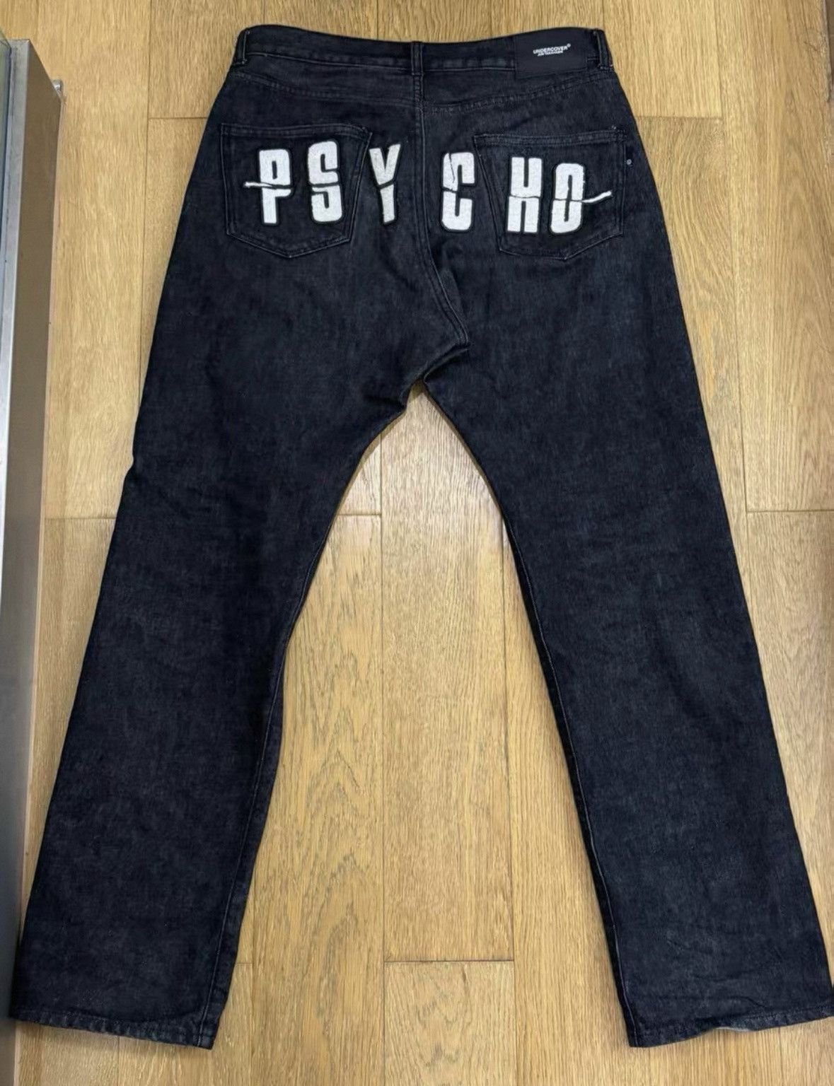 Undercover UNDERCOVER PSYCHO Embroidered applique black jeans Size US 32 / EU 48 - 5 Thumbnail