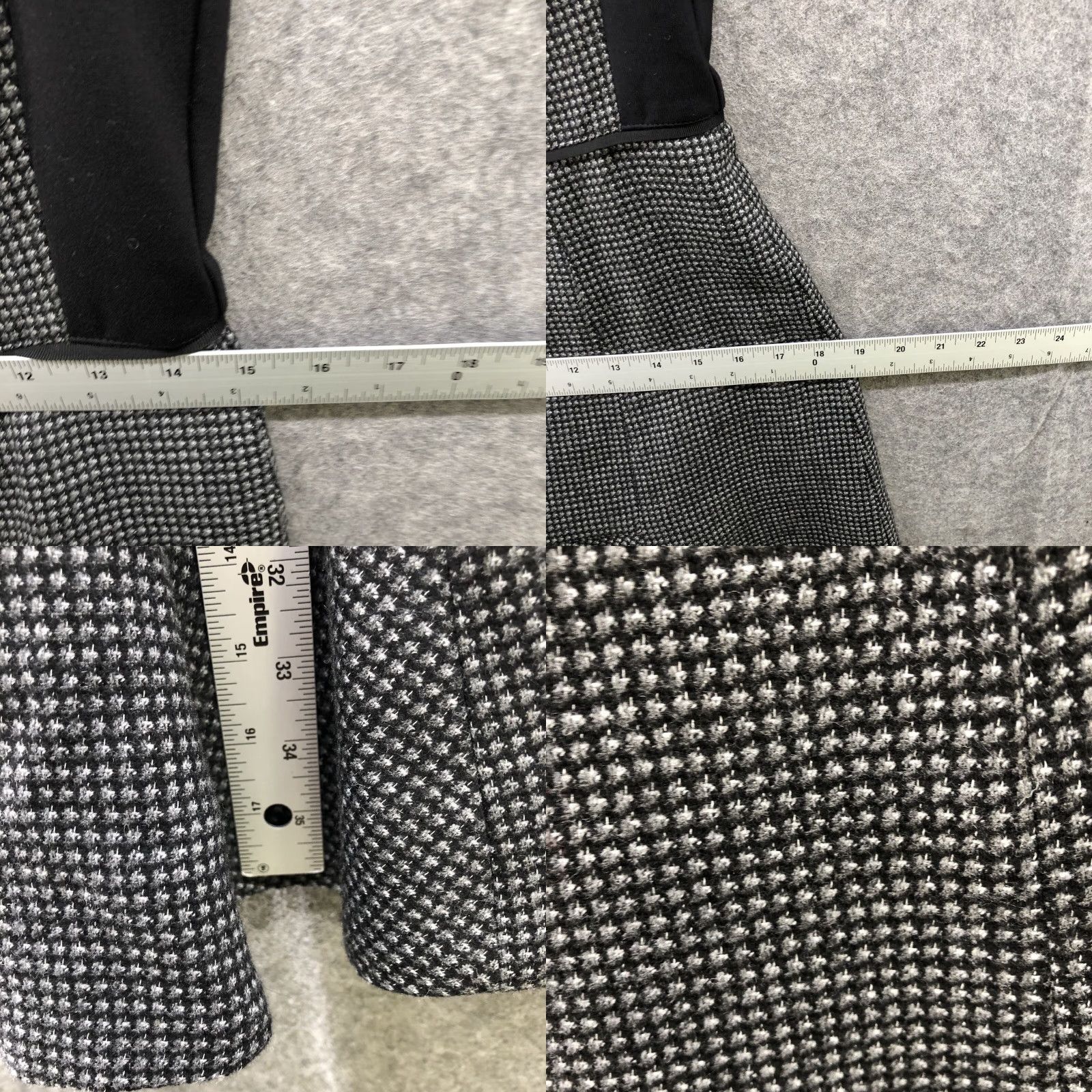 J.Crew J.CREW Wool Blend Dress Gray Plaid A-Line Short Sleeve Knee Length Size 8 Womens Career Formal Business Vintage No (if not vintage) Size 30" / US 8 / IT 44 - 8 Thumbnail