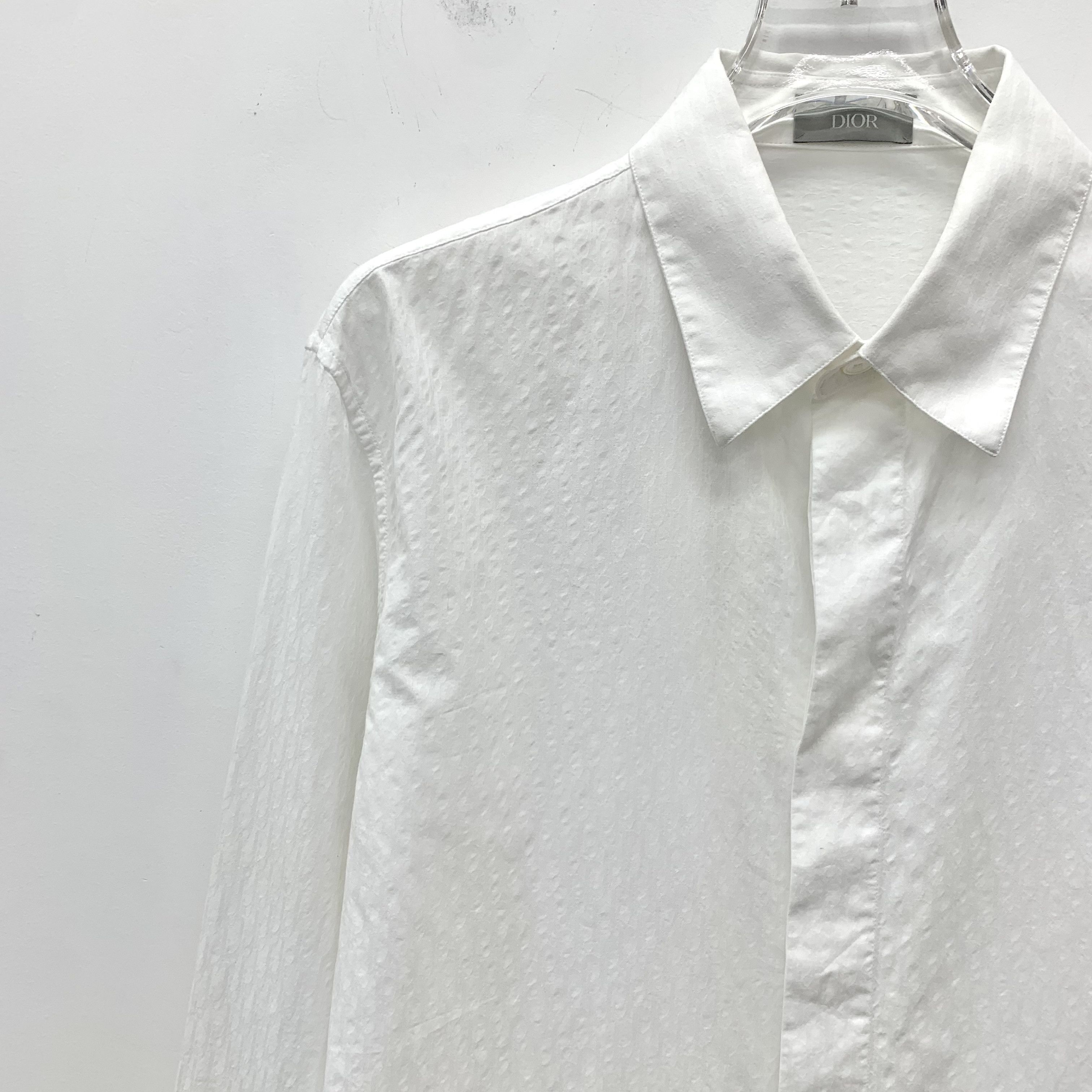 Dior Dior Jacquard Logo Shirt White (39) Size XS / US 0-2 / IT 36-38 - 3 Thumbnail