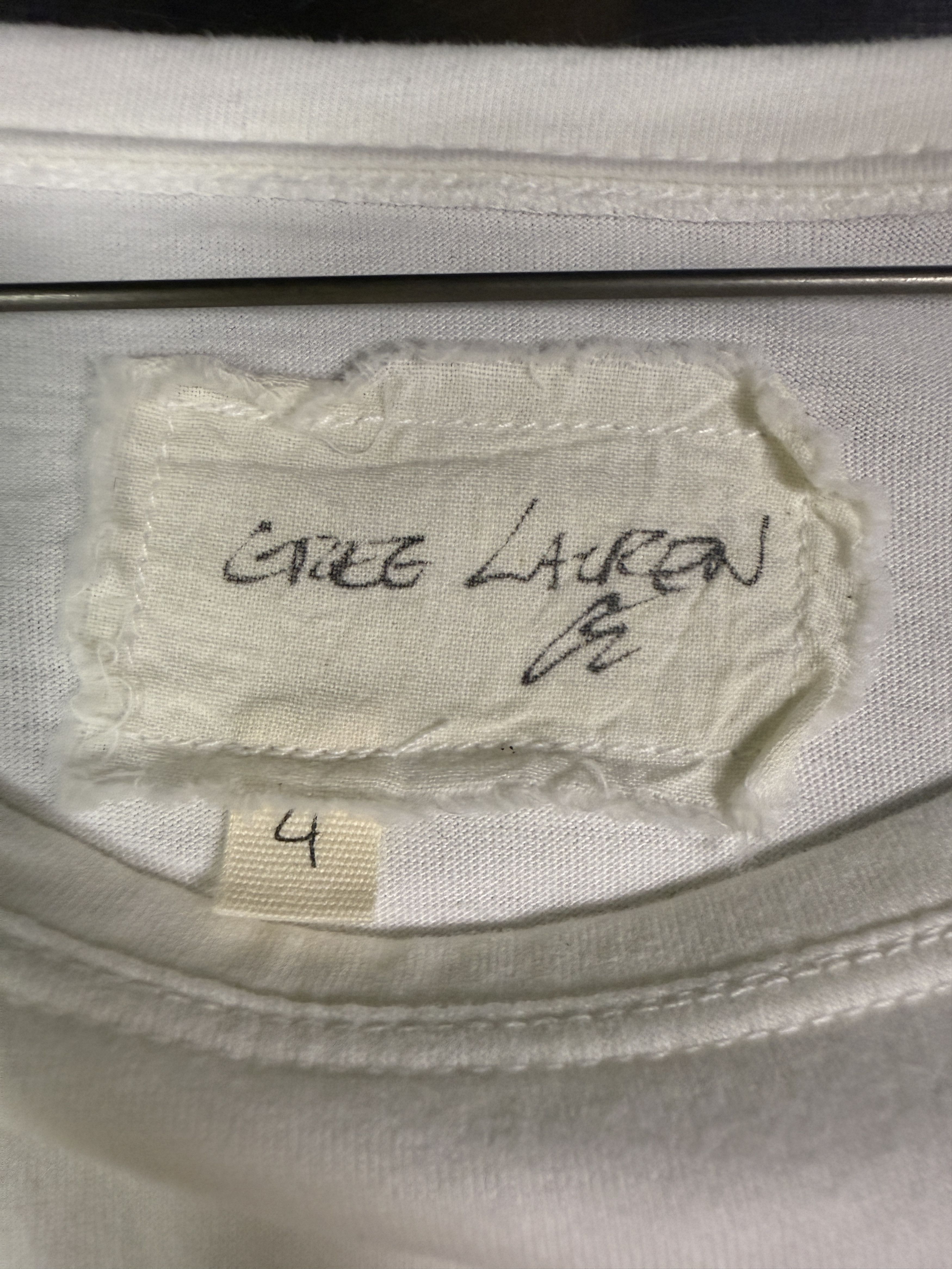 Greg Lauren Classic White Long Sleeve T-Shirt