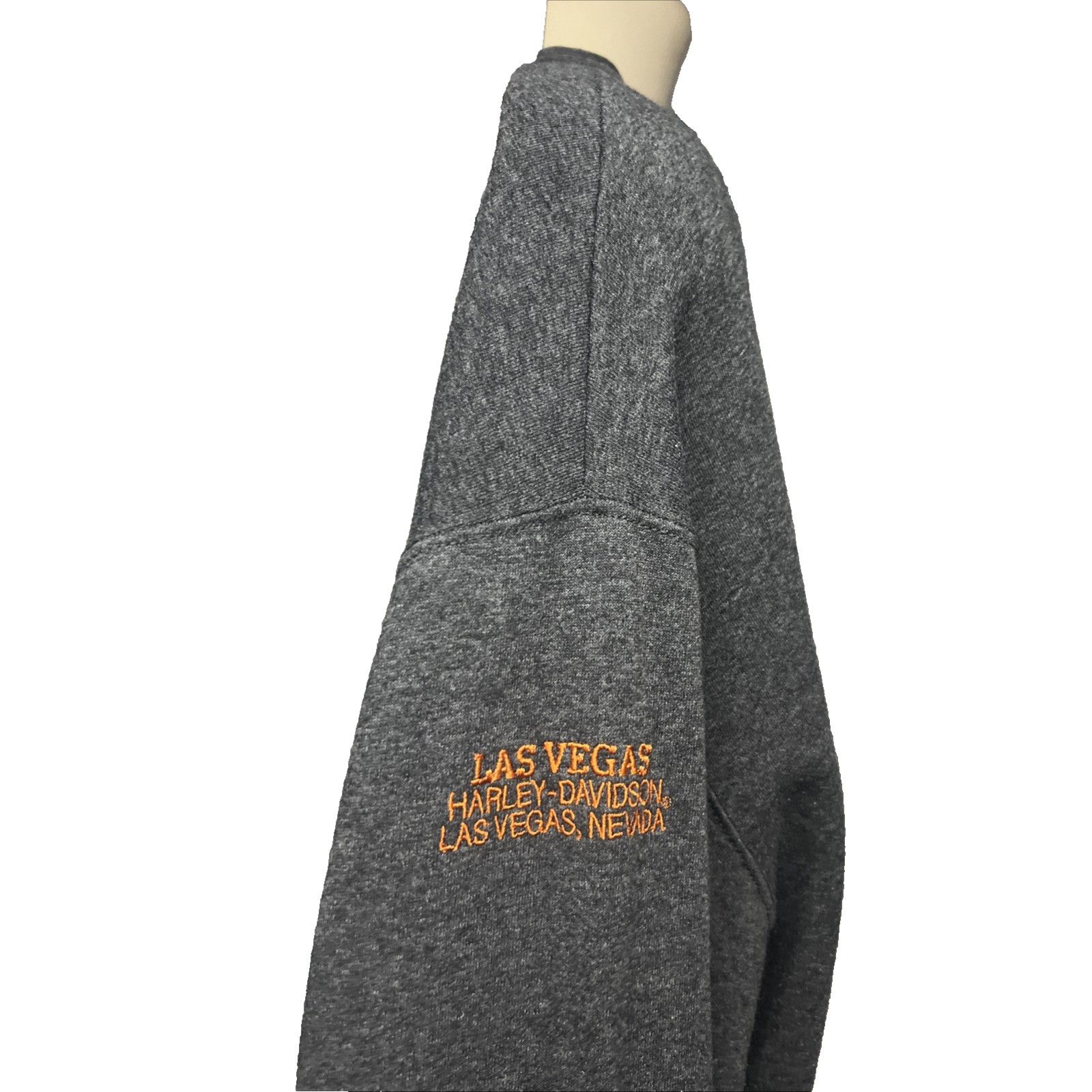 Harley Davidson Harley Davidson Gray Embroidered Pullover Sweatshirt 3XL Size US XXL / EU 58 / 5 - 6 Thumbnail