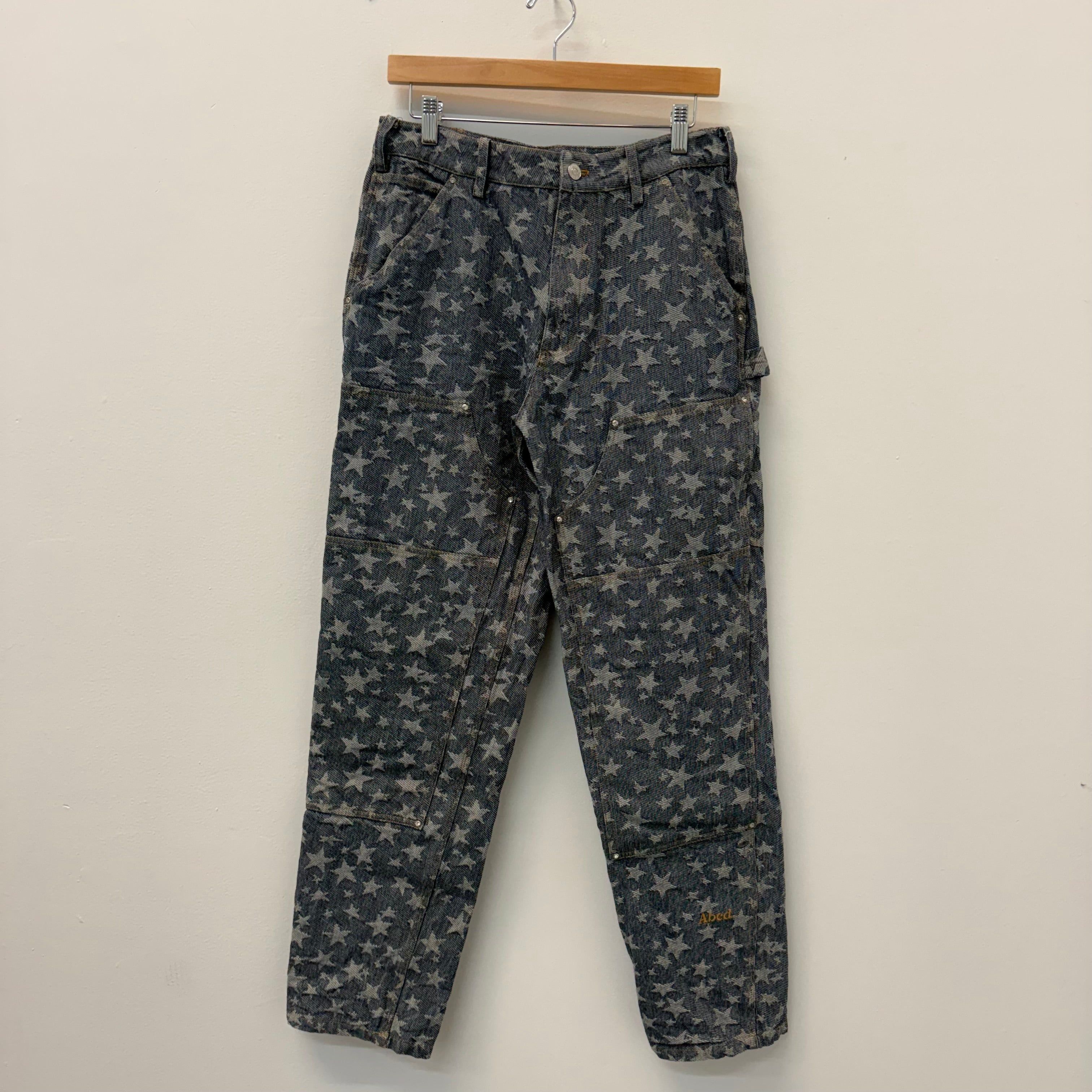 Advisory Board Crystals ABC Star Rivet Double Knee Denim - Size 32 Size US 32 / EU 48 - 1 Thumbnail