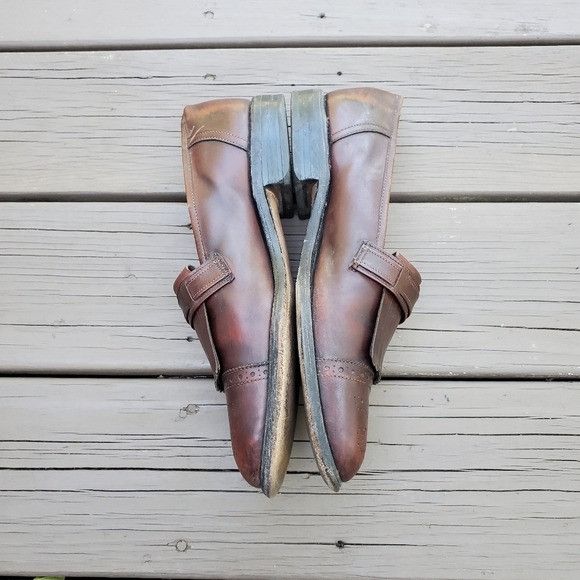 Allen Edmonds × Vintage Vintage 80s Allen Edmonds Montague Kiltie Monk Strap Loafer Size US 8.5 / EU 41-42 - 3 Thumbnail