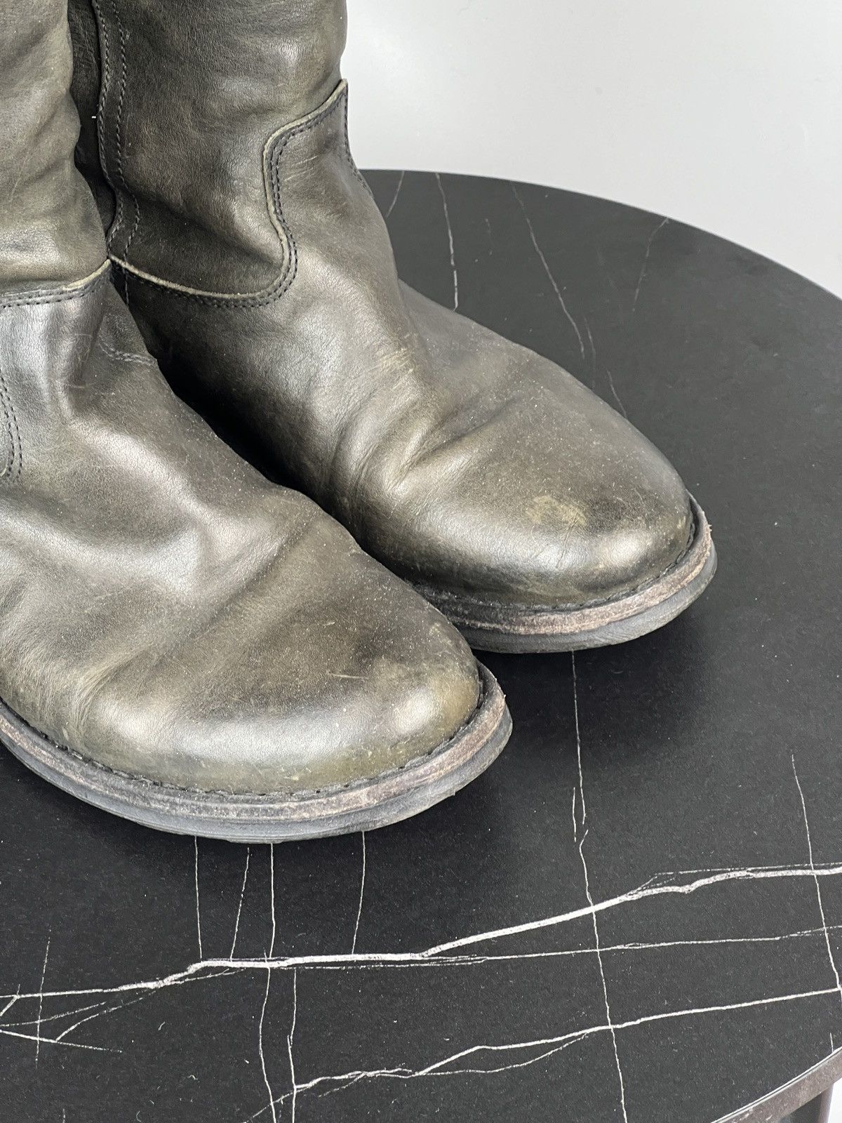 Fiorentini + Baker Florentini + Baker Leather Knee High Boots (Y0432) Size US 6.5 / IT 36.5 - 8 Thumbnail