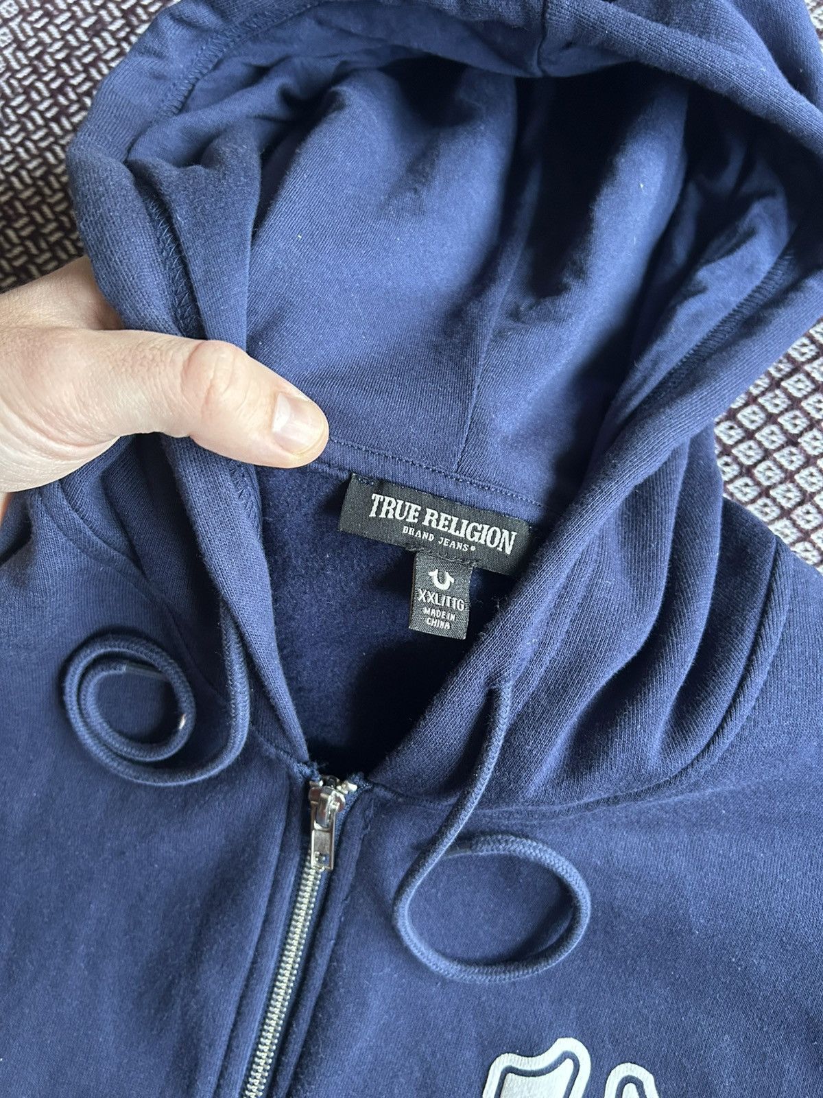 True Religion Vintage True Religion Big Logo Hoodie Zip Up Japan Size US XXL / EU 58 / 5 - 11 Thumbnail