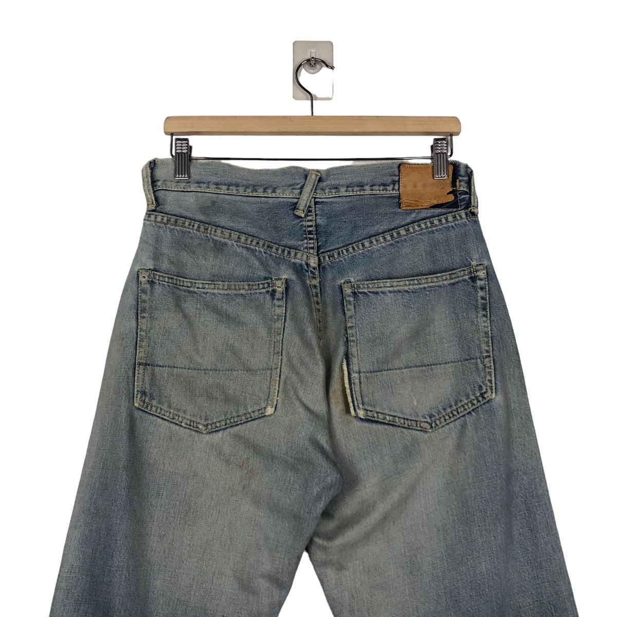 Evisu VINTAGE EVISU MADE IN JAPAN DISTRESSED DENIM JEANS RED LINE Size US 30 / EU 46 - 9 Thumbnail