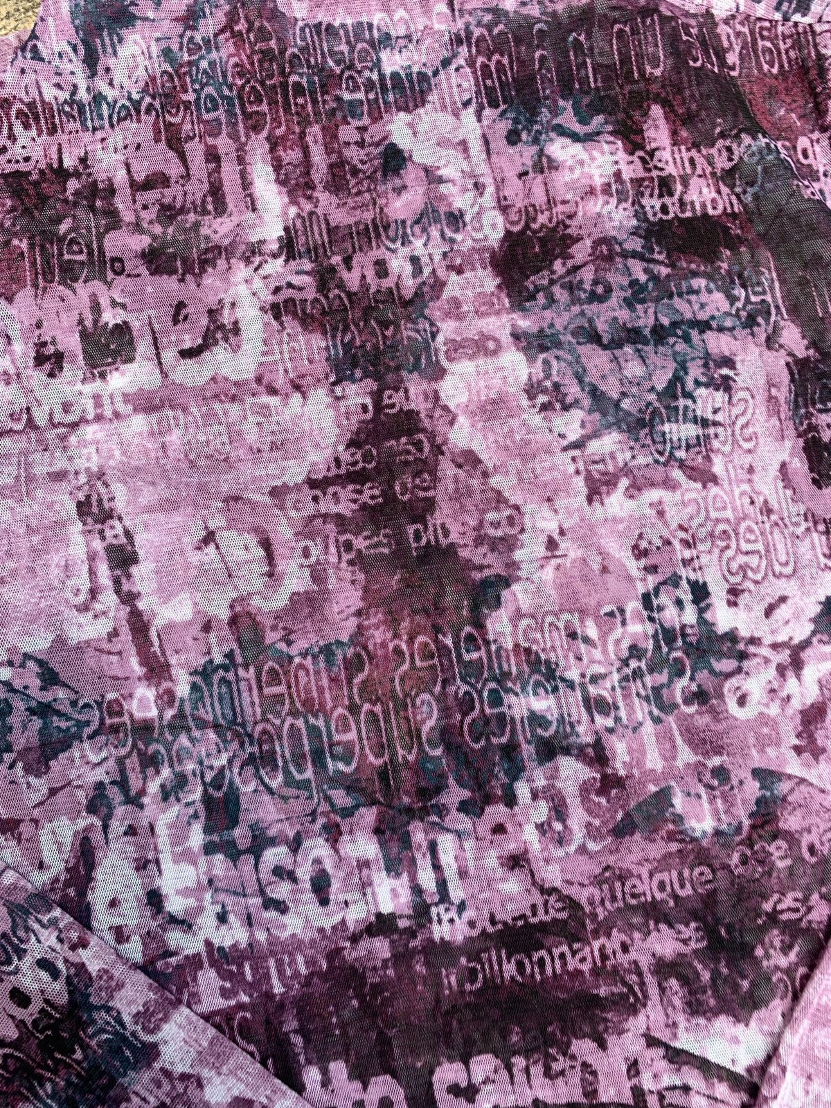 If Six Was Nine × Japanese Brand × Le Grande Bleu (L.G.B.) y2k Echo Sports Pink Purple Poem Words Longsleeve Mesh Top Size M / US 6-8 / IT 42-44 - 4 Thumbnail