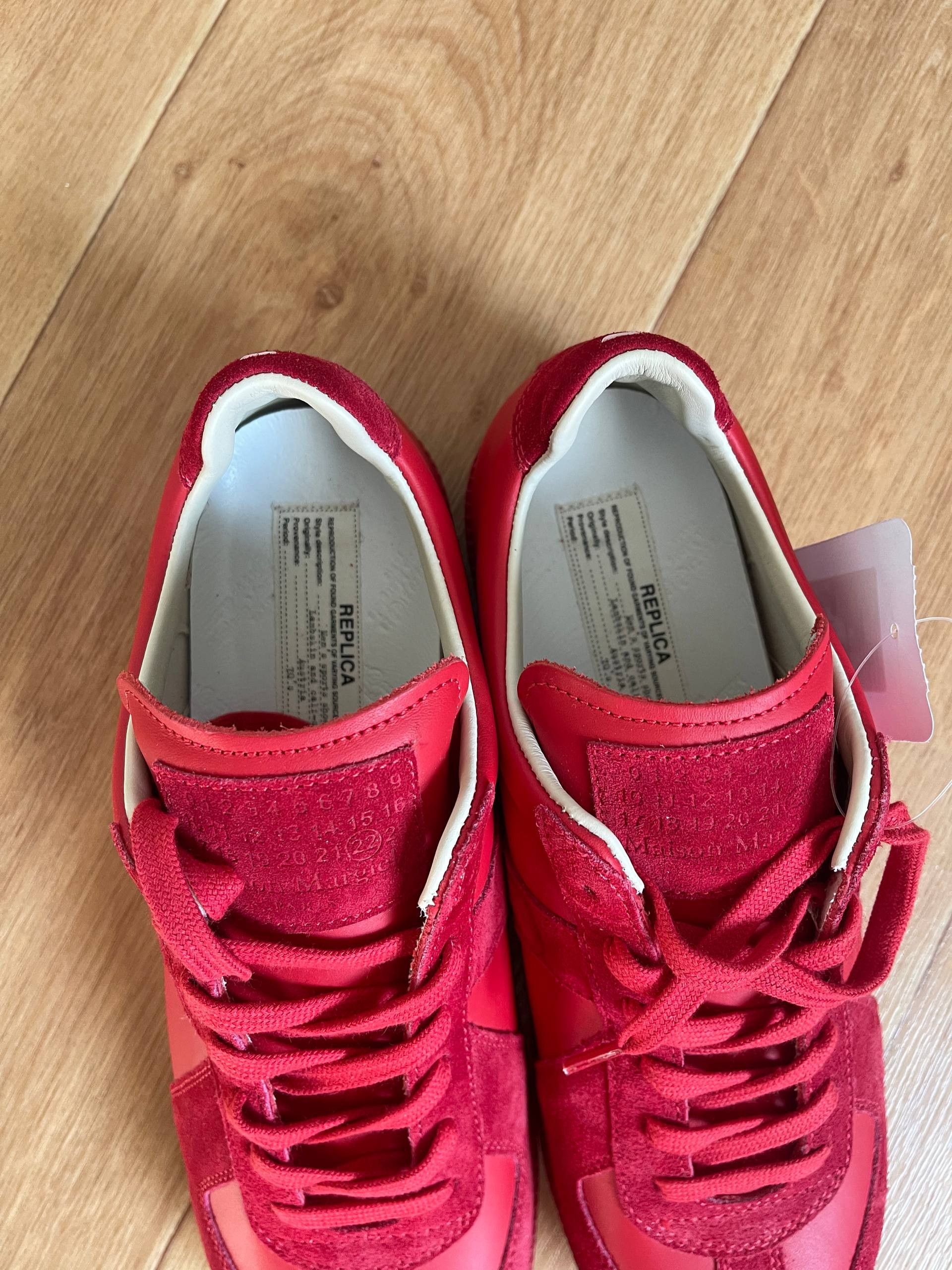 Maison Margiela Maison Martin Margiela MMM Low tTop Replica Red Sneaers Sz42 Size US 9 / EU 42 - 7 Thumbnail