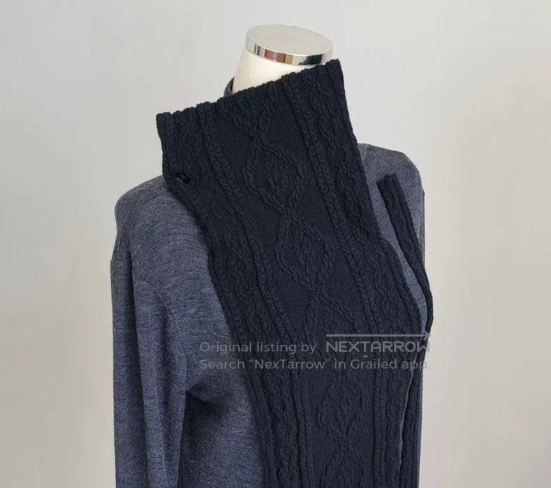 Yohji Yamamoto Yohji Yamamoto Y's Knit Panel Long Sleeve Top Size US M / EU 48-50 / 2 - 4 Thumbnail