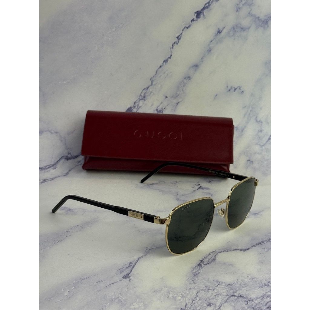 Gucci NEW Gucci GG1799S Gold Round Unisex Sunglasses $545 Size ONE SIZE - 4 Thumbnail