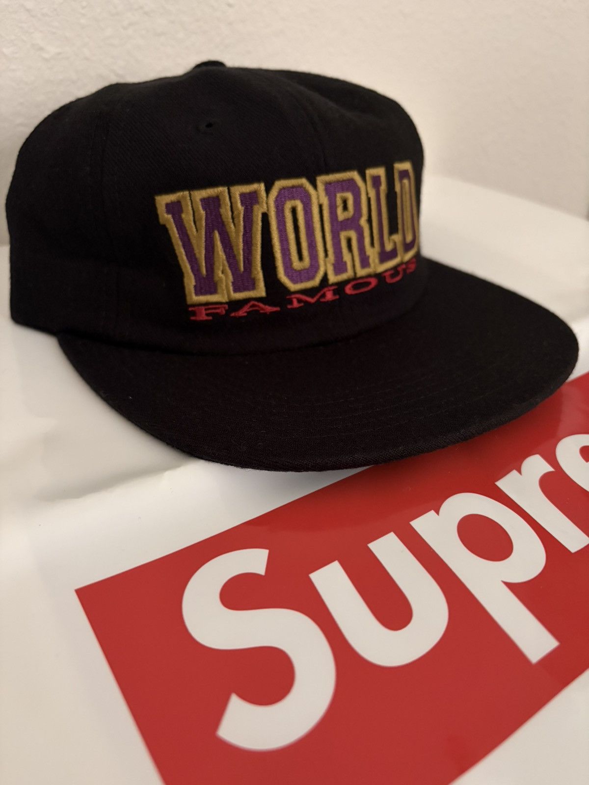 Supreme Supreme World Famous cap Black Size ONE SIZE - 4 Thumbnail