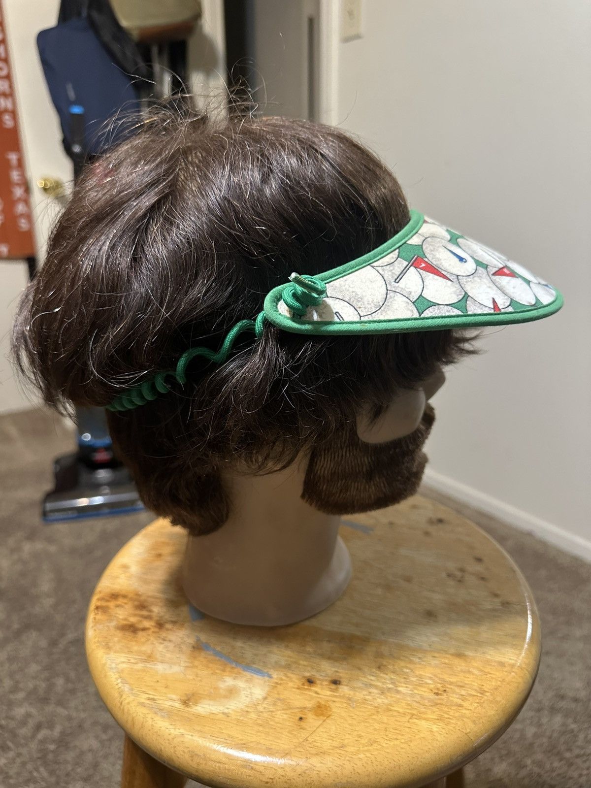 PGA Tour Vintage PGA Golf “triple green” sun visor hat 00s Size ONE SIZE - 3 Thumbnail
