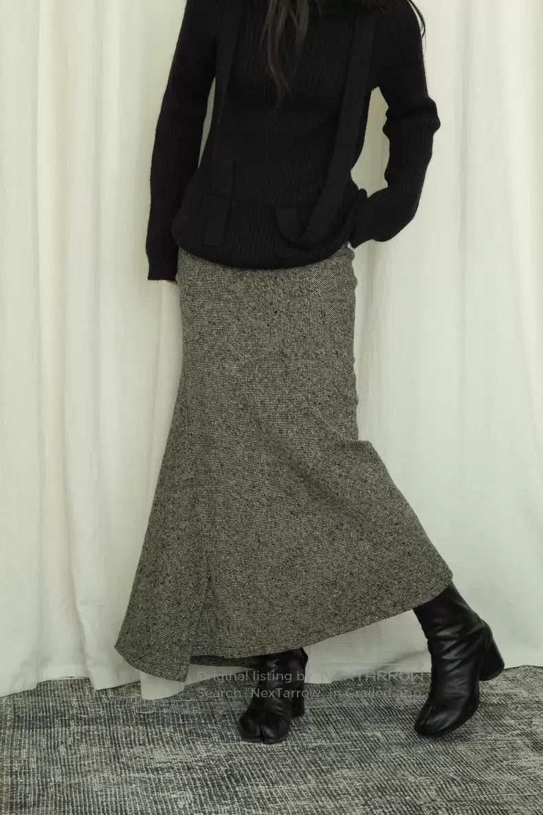 Yohji Yamamoto Yohji Yamamoto size 1 2005aw Irregular Torsion Bias Fishtai Size 24" / US 00 / IT 34 - 4 Thumbnail