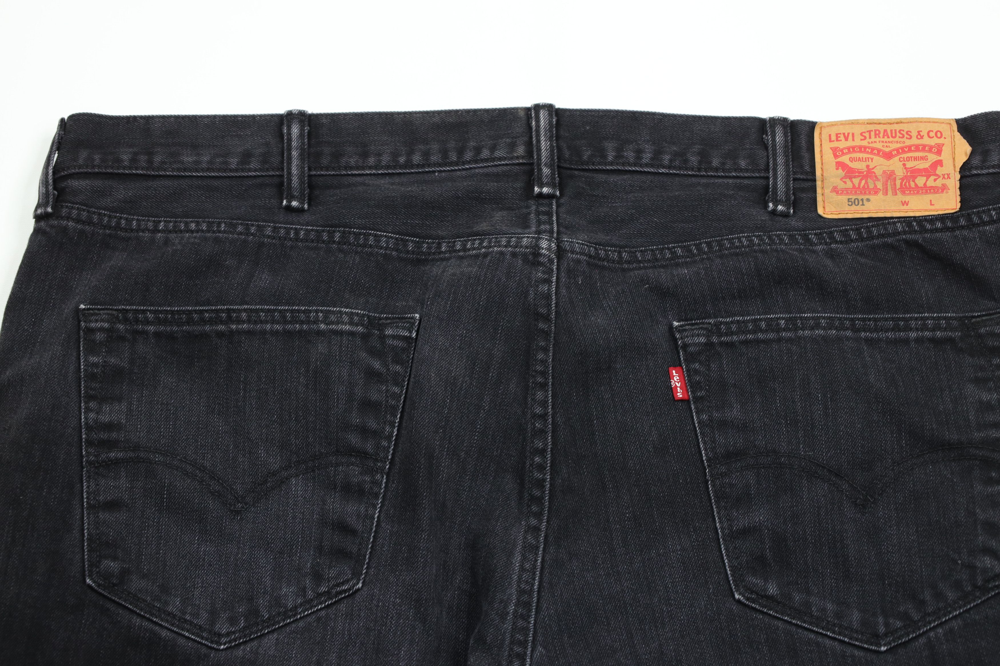 Levi's × Vintage Vintage Y2K Levis 501xx Fly Original Fit Denim Jeans Black Size US 44 / EU 60 - 9 Thumbnail