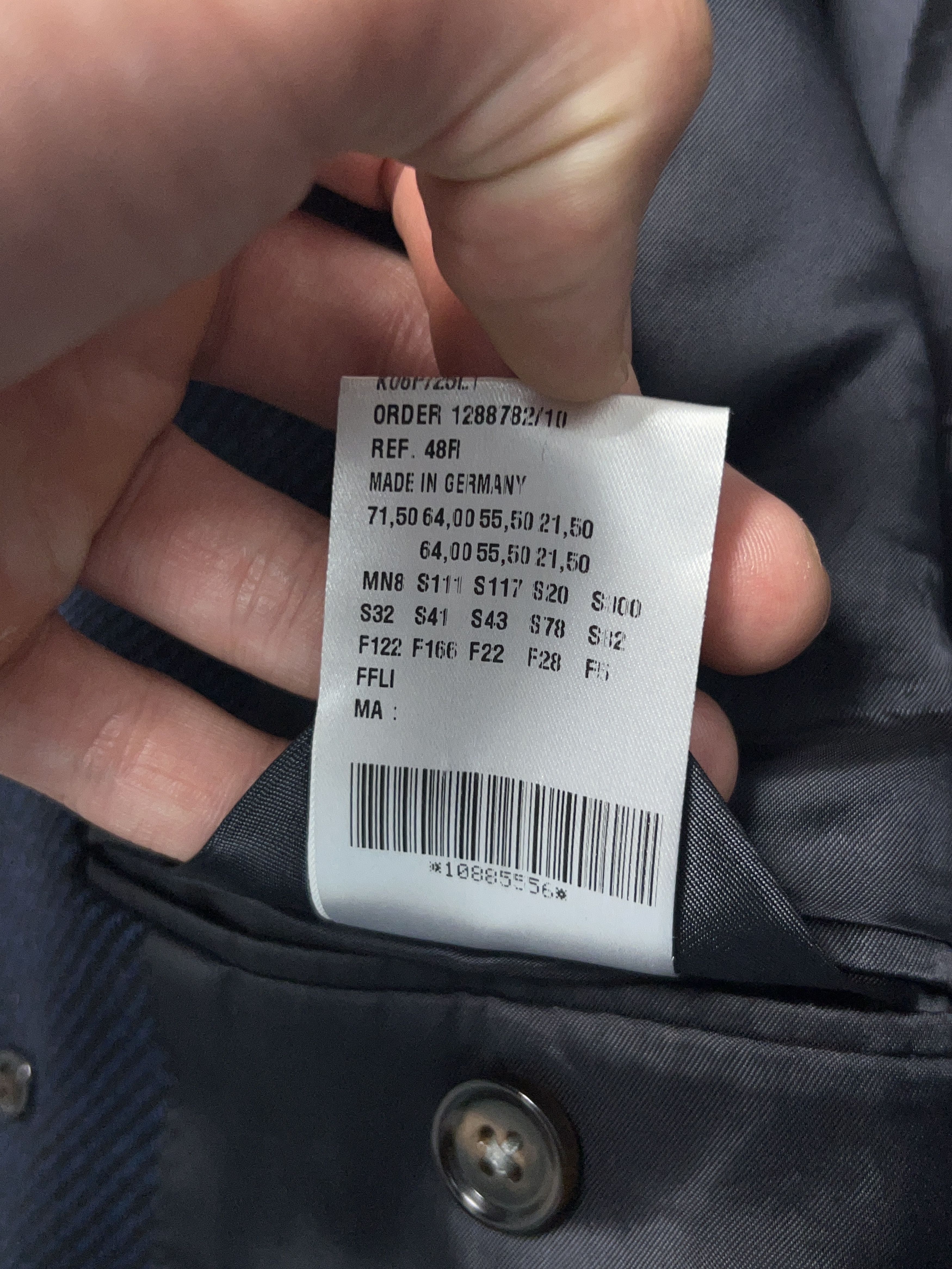 SCABAL Die Manufaktur Double Breasted Coat Jacket Wool Size 46/48R Size US S / EU 44-46 / 1 - 15 Thumbnail
