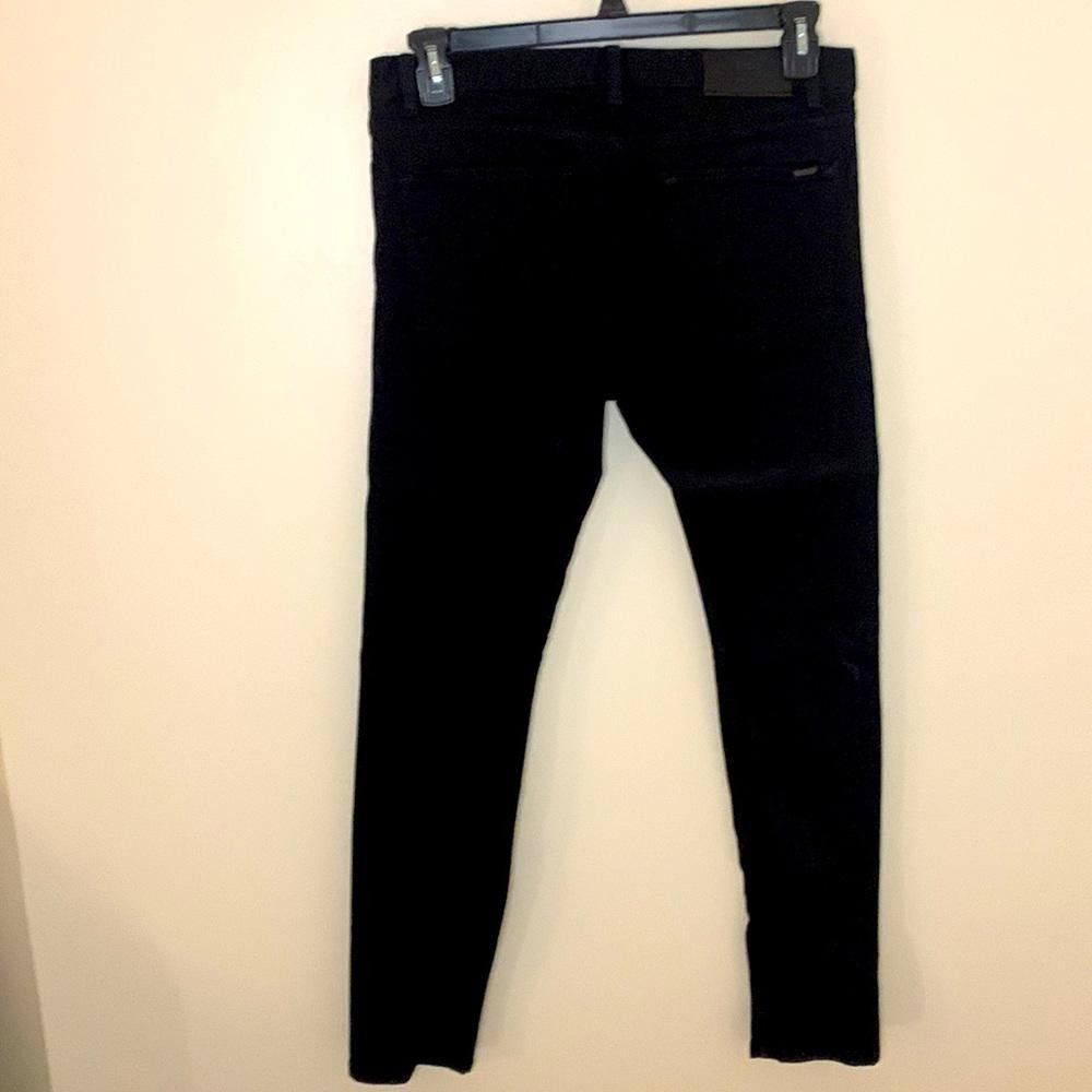 Hugo HUGO - Skinny - 33W32L- 92% ctn 6%poly2% elastic- flat black Size US 33 - 4 Thumbnail