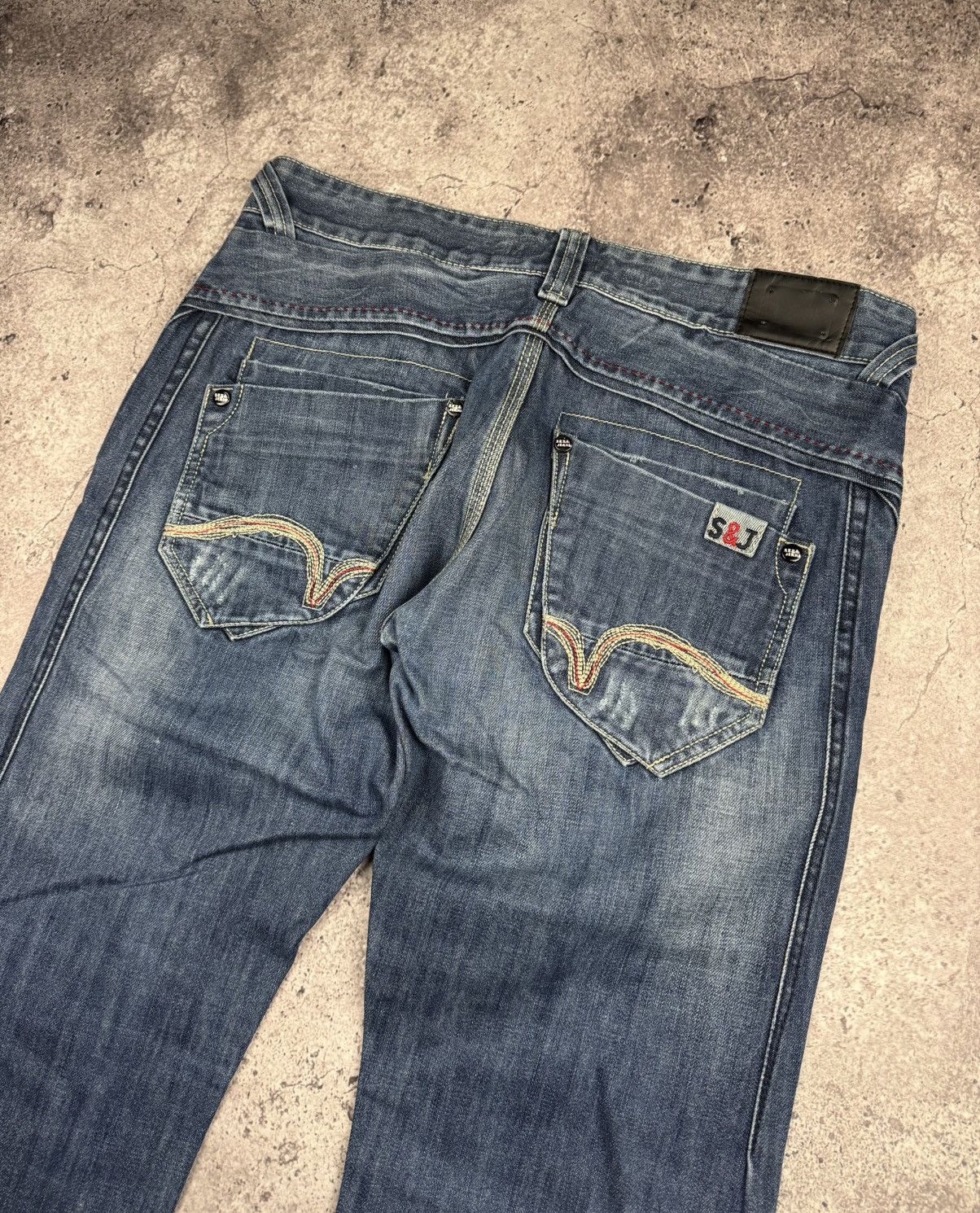 Japanese Brand Y2K Faded Sex Jeans Japanese lgb if6was9 style Avant Garde Size US 36 / EU 52 - 6 Thumbnail