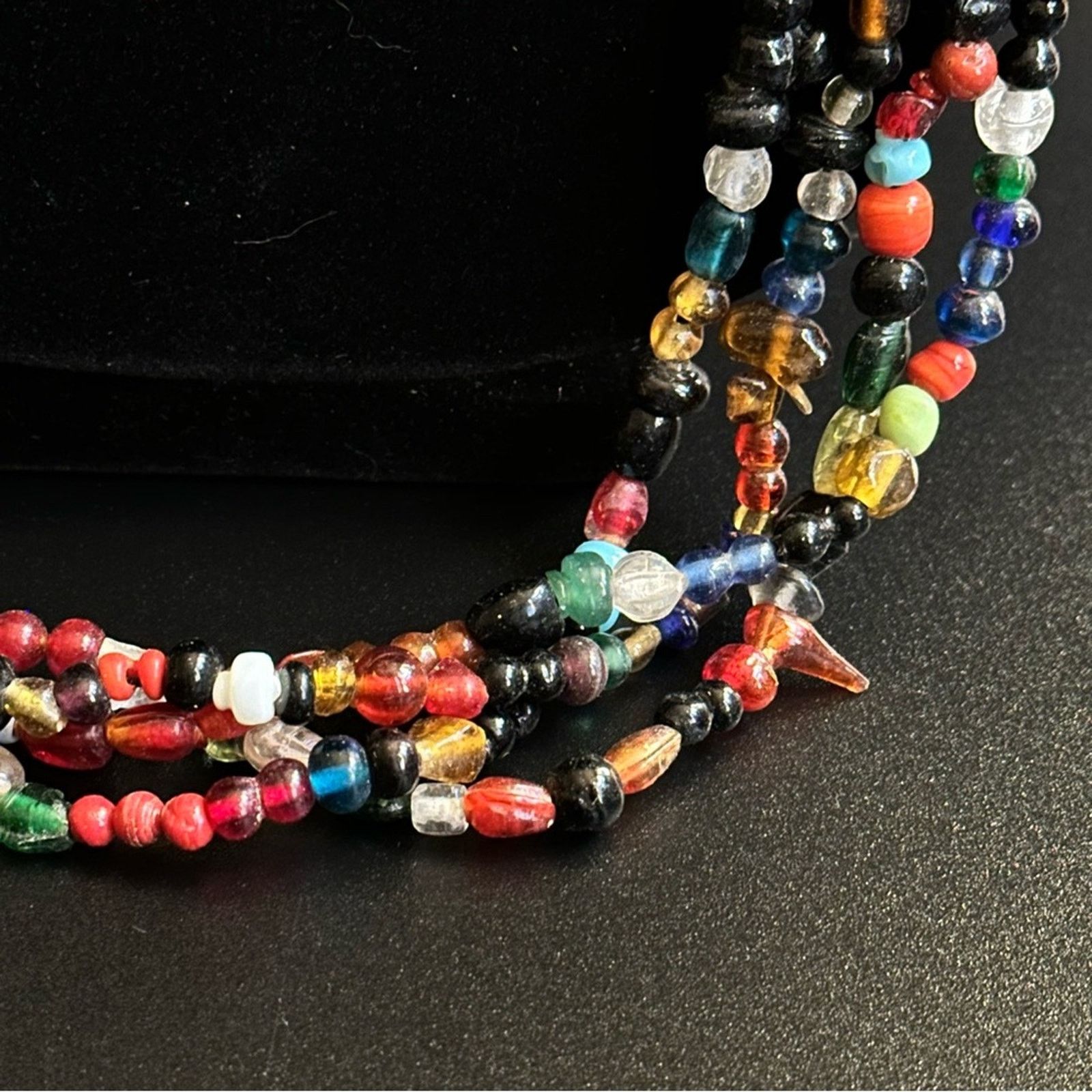 Other Vintage 4 Strand Beaded Pullover Necklace Size ONE SIZE - 5 Thumbnail