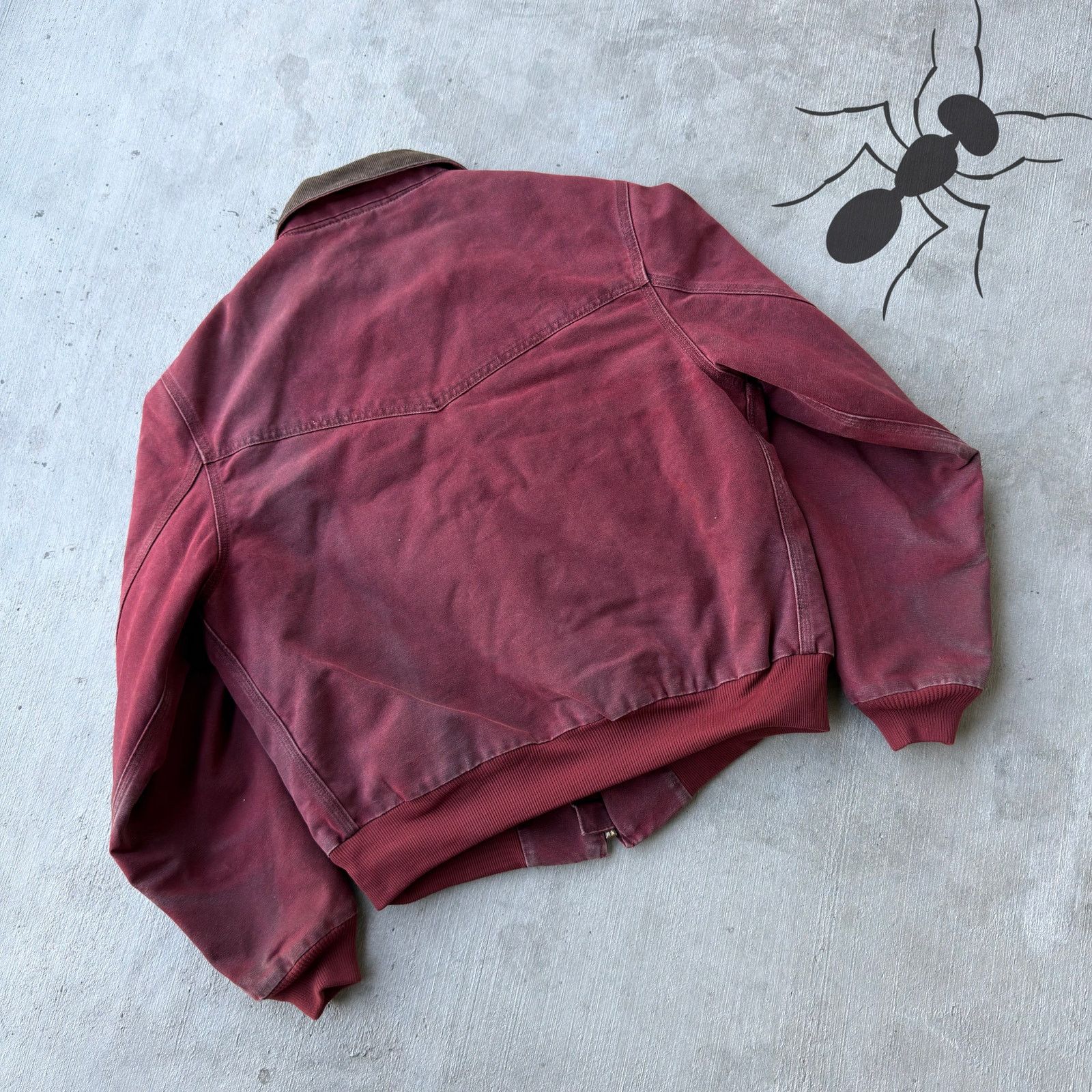 Carhartt × Vintage Carhartt red Santa Fe work wear jacket Size US L / EU 52-54 / 3 - 6 Thumbnail