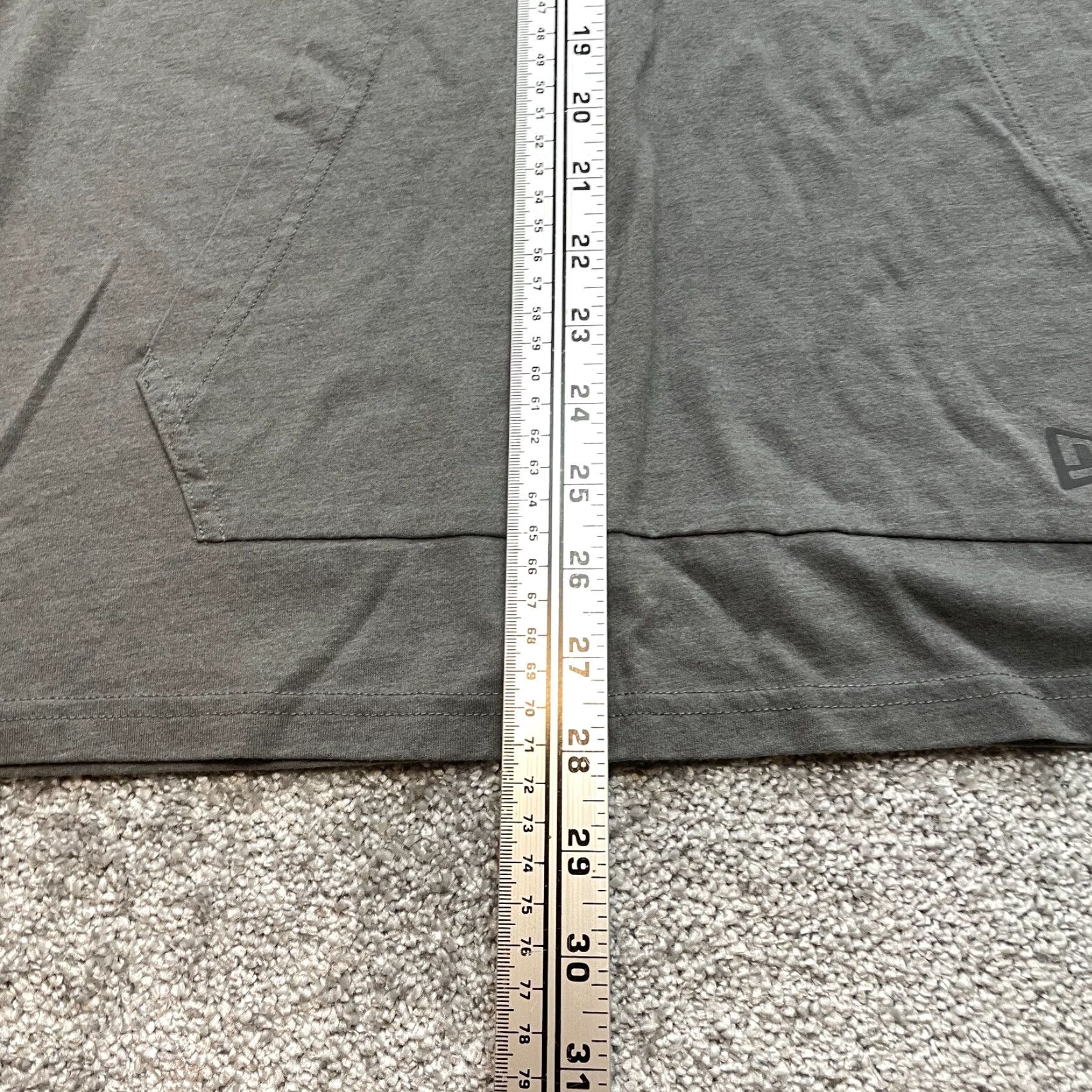 New Era New Era Hooded Shirt Mens XL Gray Grand Club Hoodie T Shirt Sweatshirt Love Classic Full Logo Cotton Blend Fall Winter Spring Regular Mens Size US XL / EU 56 / 4 - 5 Thumbnail