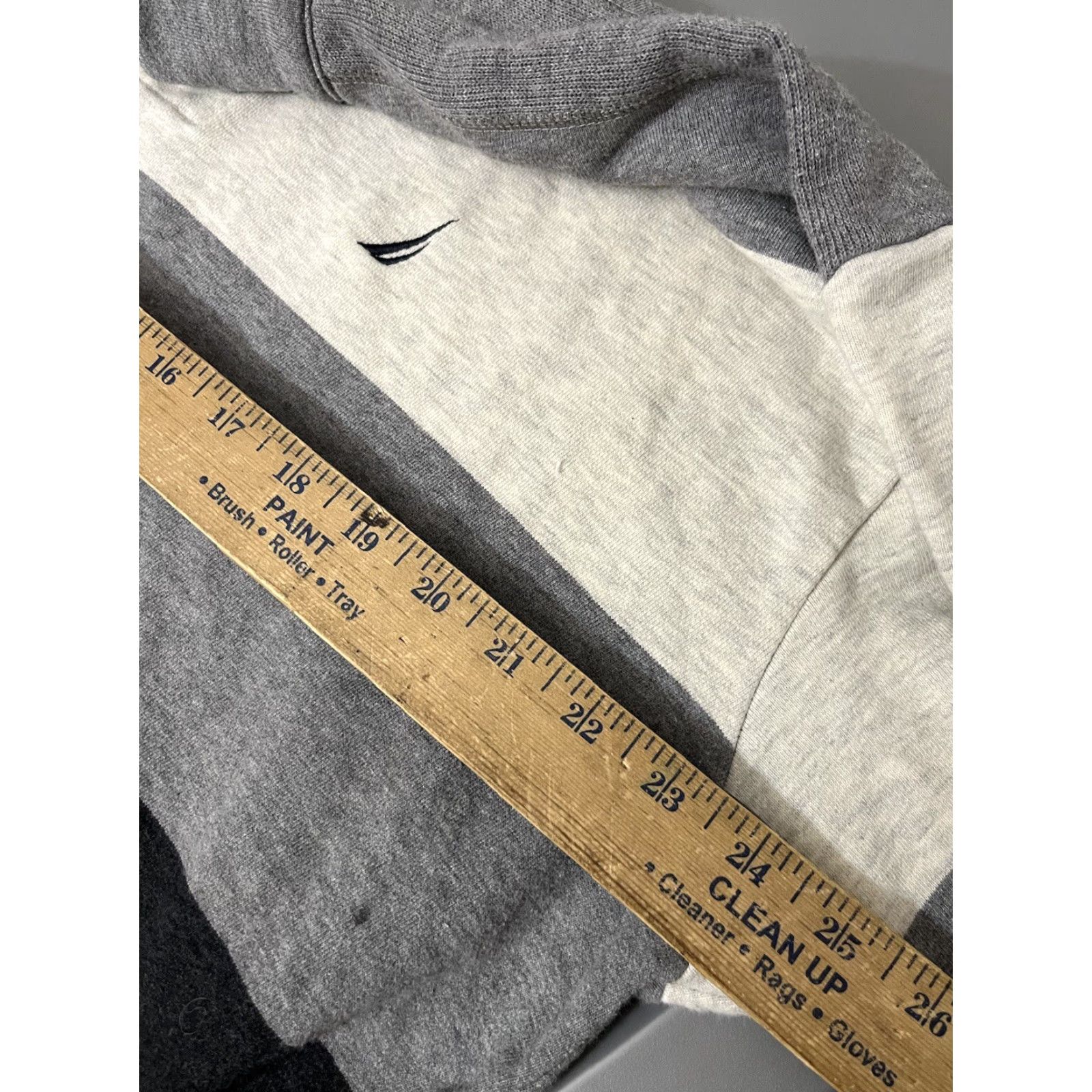 Nautica Nautica Sweater Adult XL Gray Fleece Pullover 1/4 Zip Long Sleeve Golf Mens Size US XL / EU 56 / 4 - 5 Thumbnail