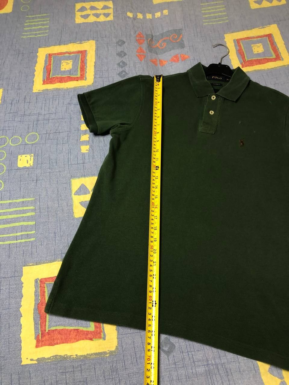 Polo Ralph Lauren Vtg 90s Polo Ralph Lauren Cross Flag Stripe Logo Tee Size US M / EU 48-50 / 2 - 13 Thumbnail