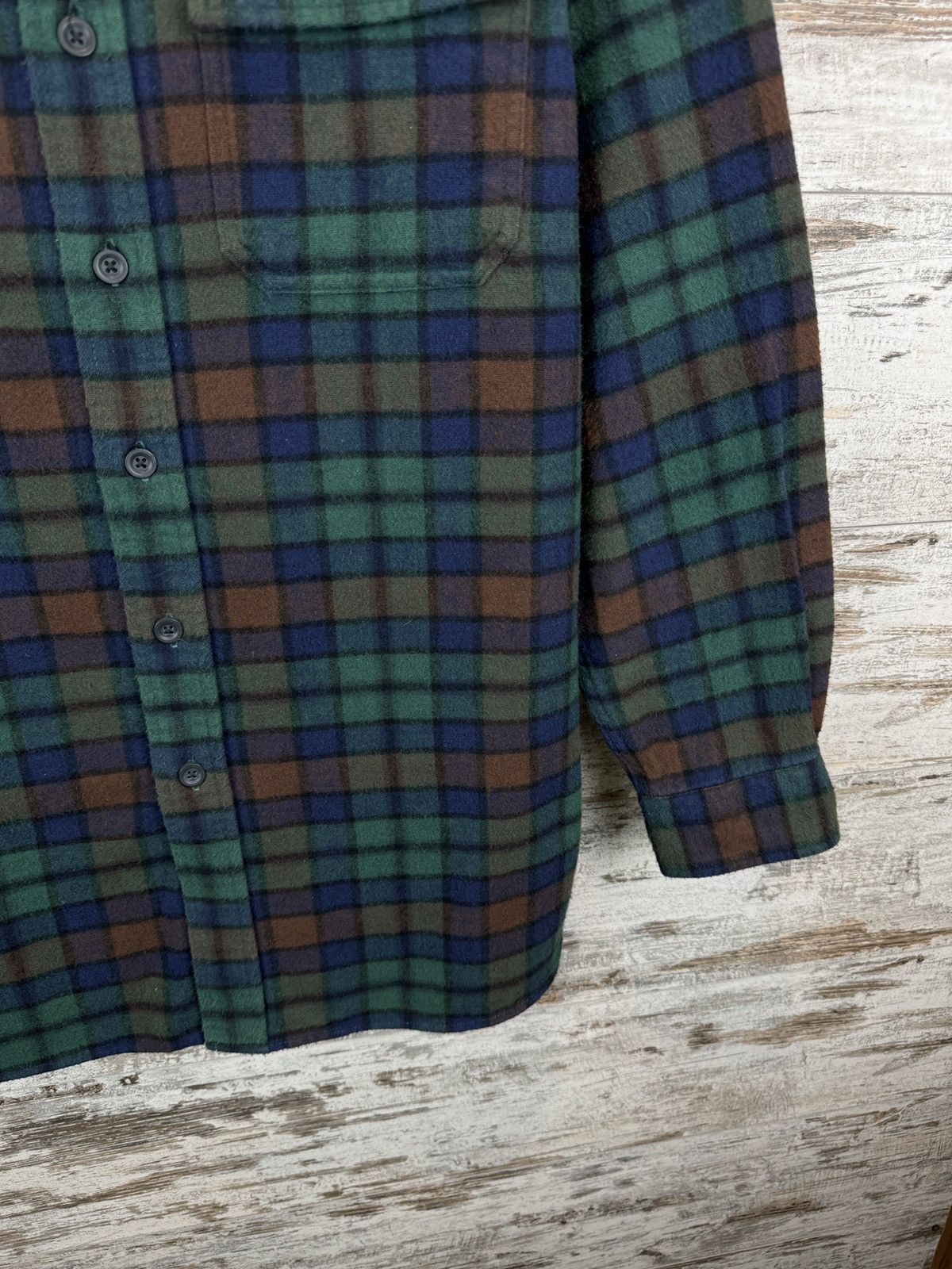 L.L. Bean × Vintage Mens Vintage L.L.Bean Overshirt flannel shirts button up Size US M / EU 48-50 / 2 - 6 Thumbnail