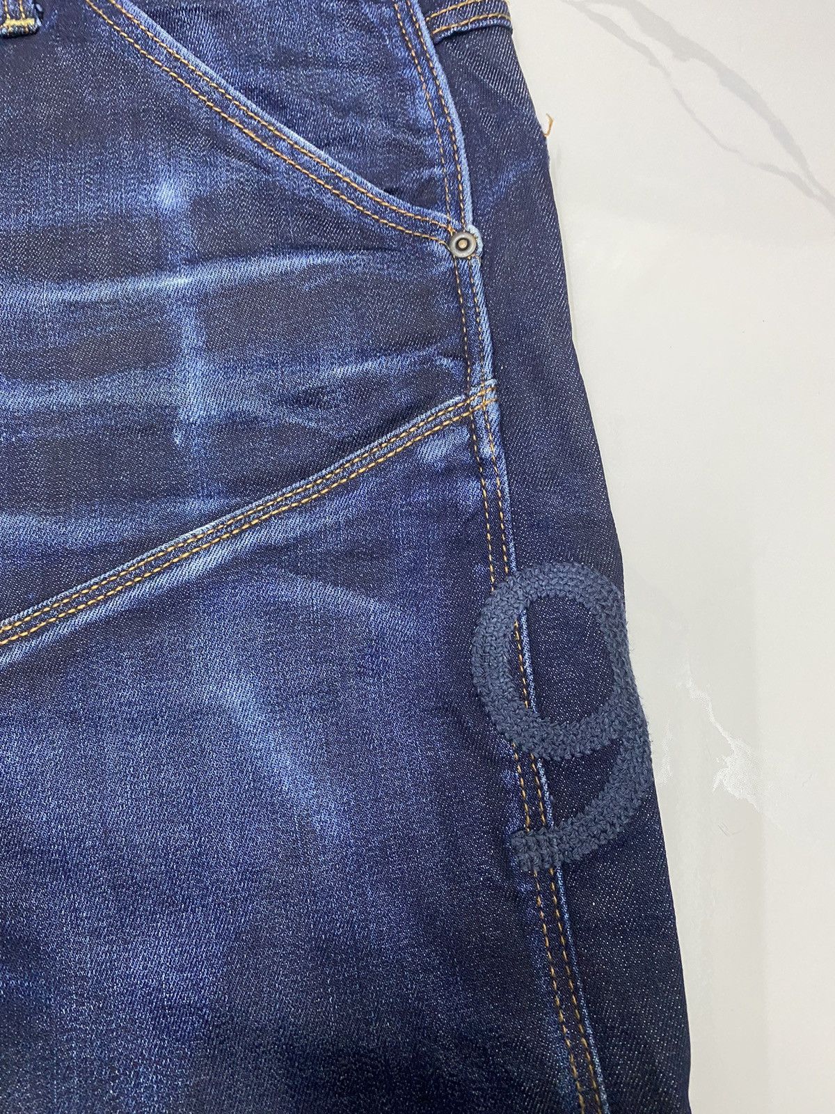 Hysteric Glamour G-STAR RAW 3D STRAIGHT MULTI POCKET DISTRESSED DENIM JEANS Size US 34 / EU 50 - 9 Thumbnail