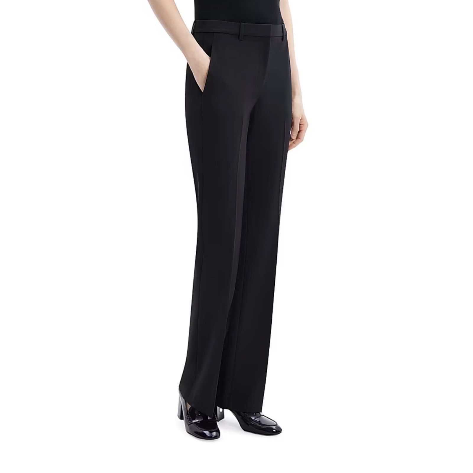 Theory Theory Black Wool Blend Tailored Pants Women Size 4 - B022 Size 27" / US 4 / IT 40 - 2 Thumbnail