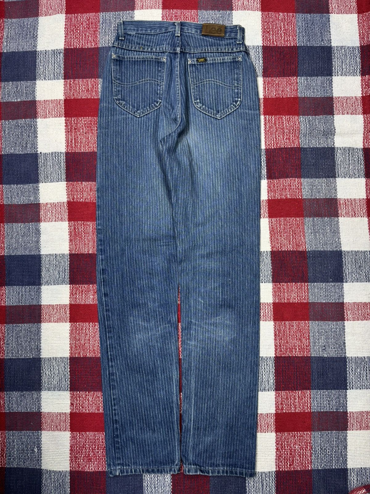 Lee Vintage 90s Lee Riders Striped Jeans W26 L44 OL7 Size US 26 / EU 42 - 5 Thumbnail