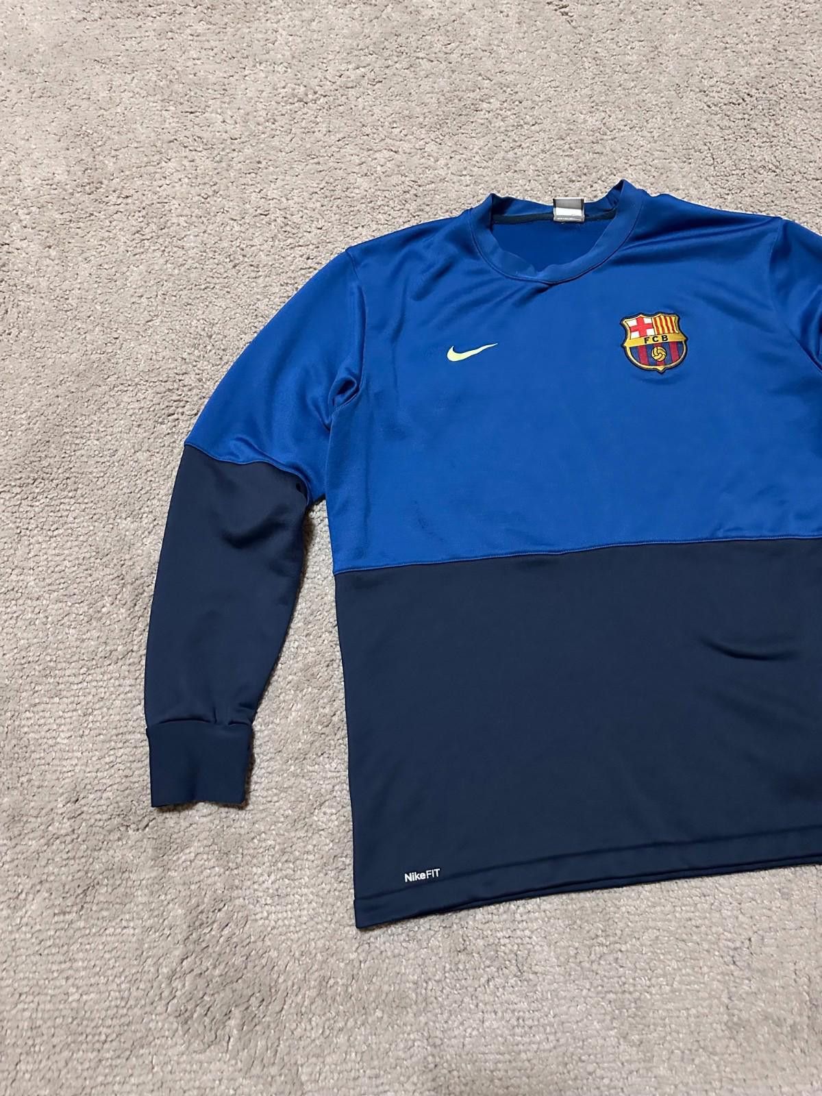 Nike Nike Barcelona 2009/10 Football Soccer Sweat Top Sz L Size US L / EU 52-54 / 3 - 2 Thumbnail