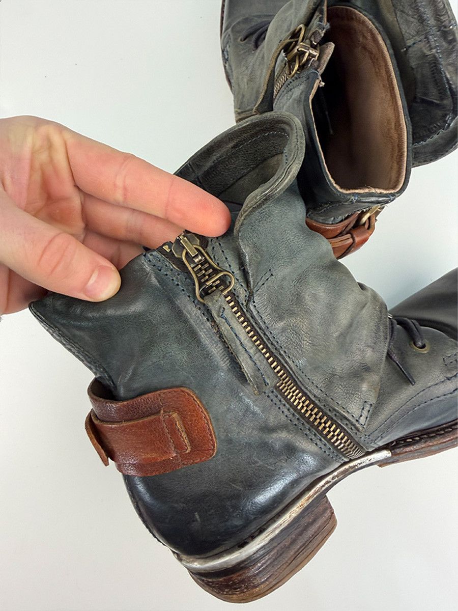A.S.98 Airstep A.S.98 high-top boots with buckles and studs Size US 7 / IT 37 - 5 Thumbnail
