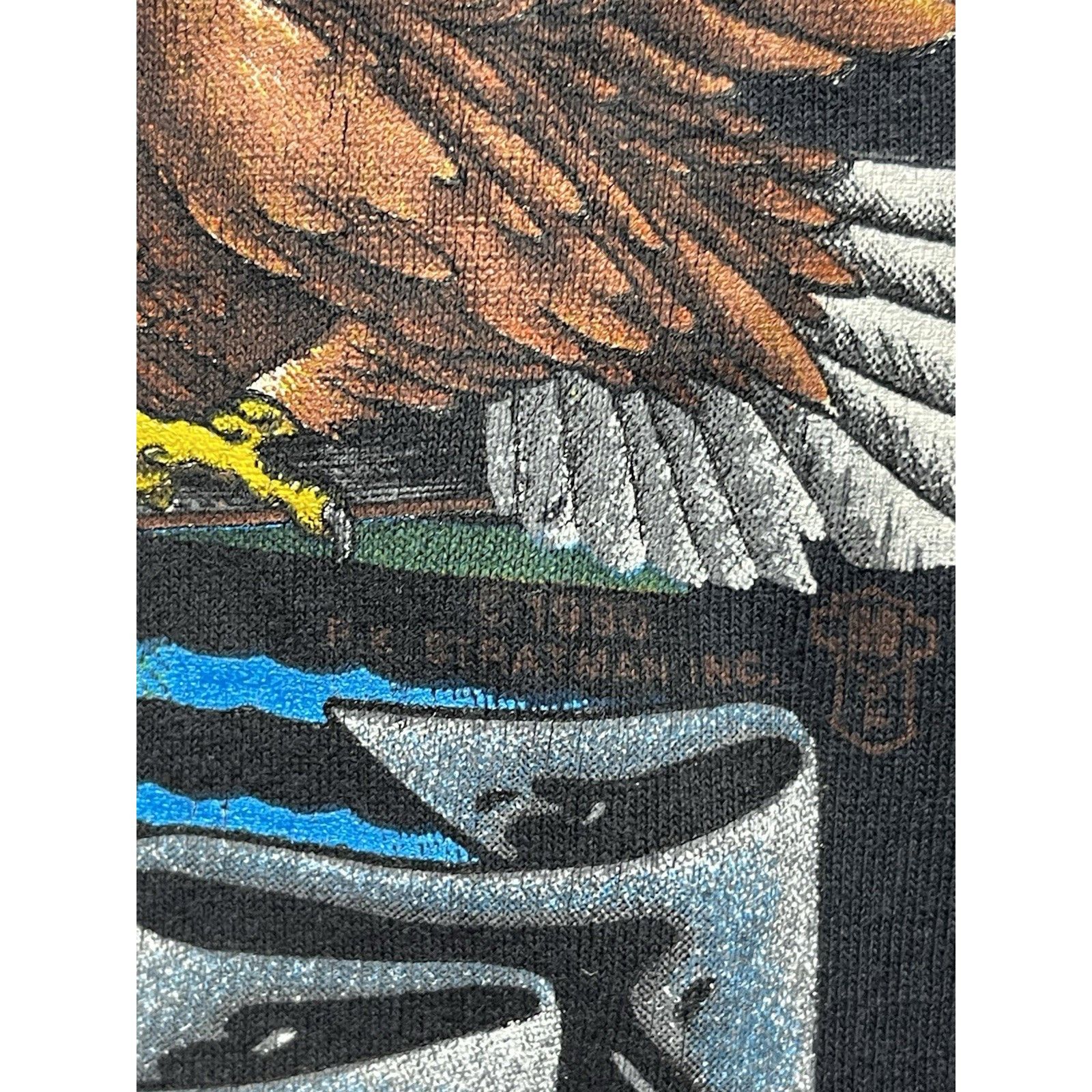 Harley Davidson VINTAGE 1990 HARLEY DAVIDSON NIGHT FLIGHT T SHIRT RK STRATMA Size US L / EU 52-54 / 3 - 4 Thumbnail