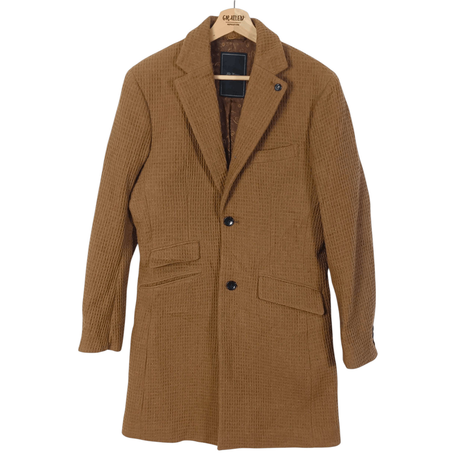 Tete Homme Tête Homme FW13 Classic European Camel Wool Coat Size US M / EU 48-50 / 2 - 1 Thumbnail
