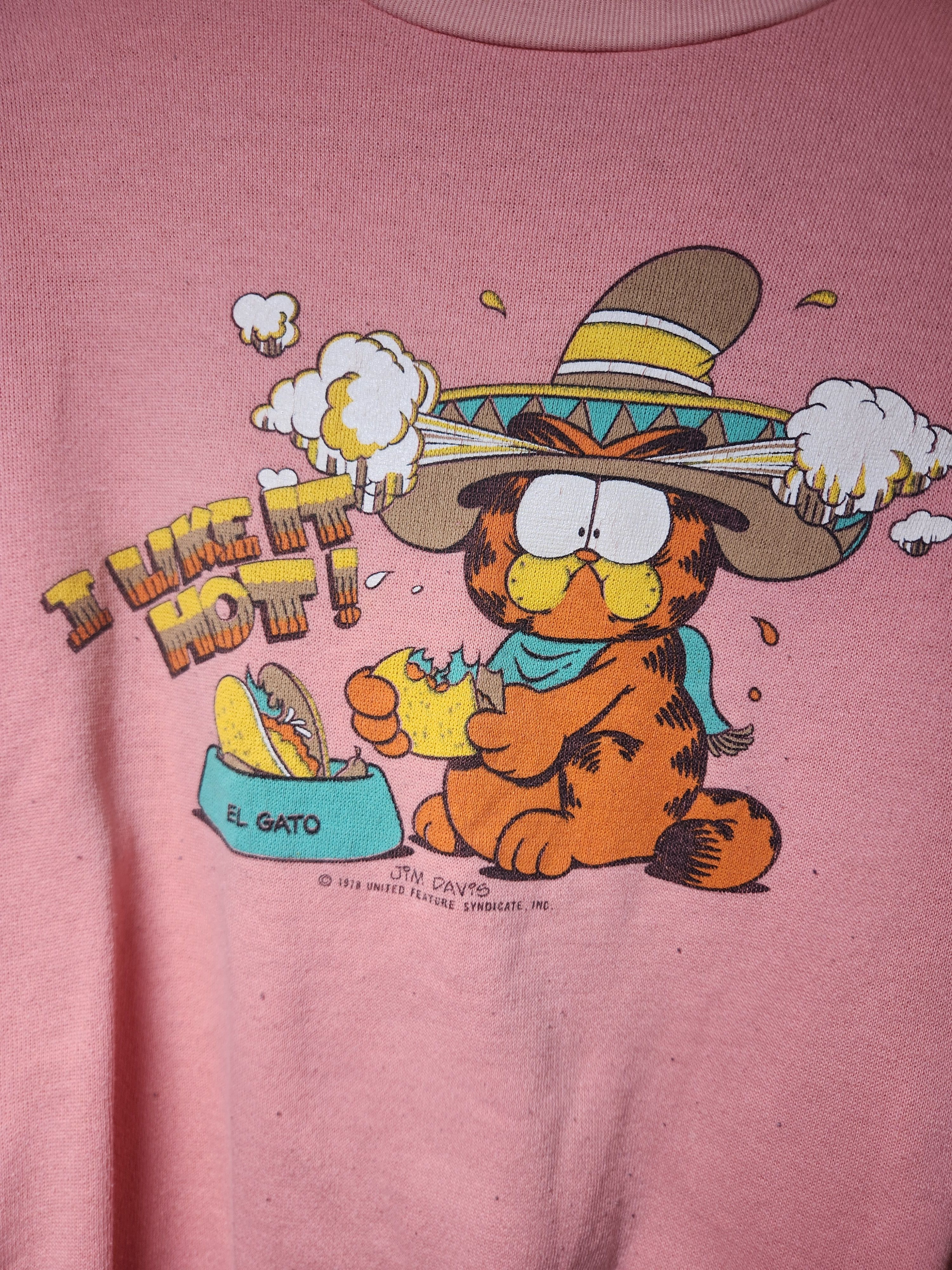 Other Vintage Garfield i Like it Hot El Gato Sweatshirt Size M Size M / US 6-8 / IT 42-44 - 2 Thumbnail